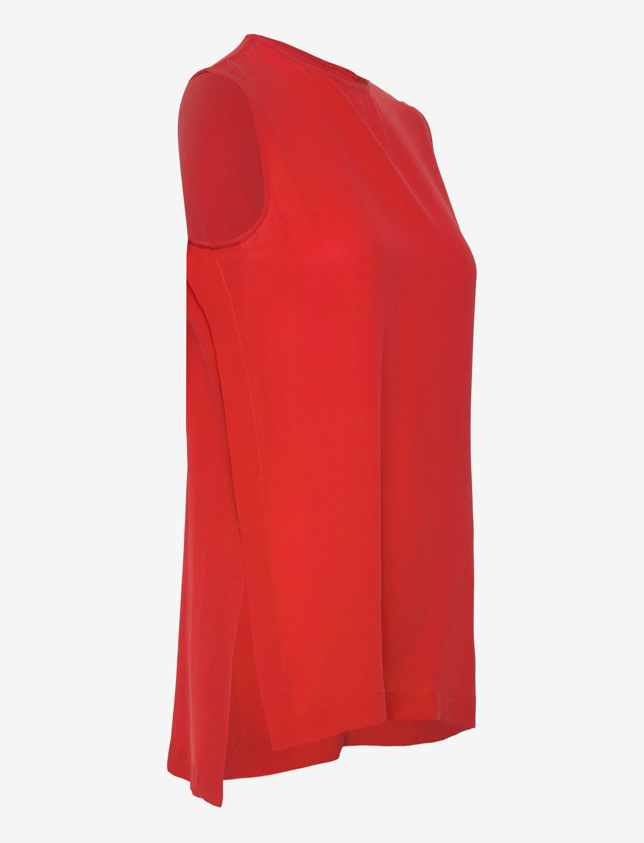 Closed - SLIT TOP SHIRTS & BLOUSES FIERY RED - sleeveless blouses - fiery red - 3