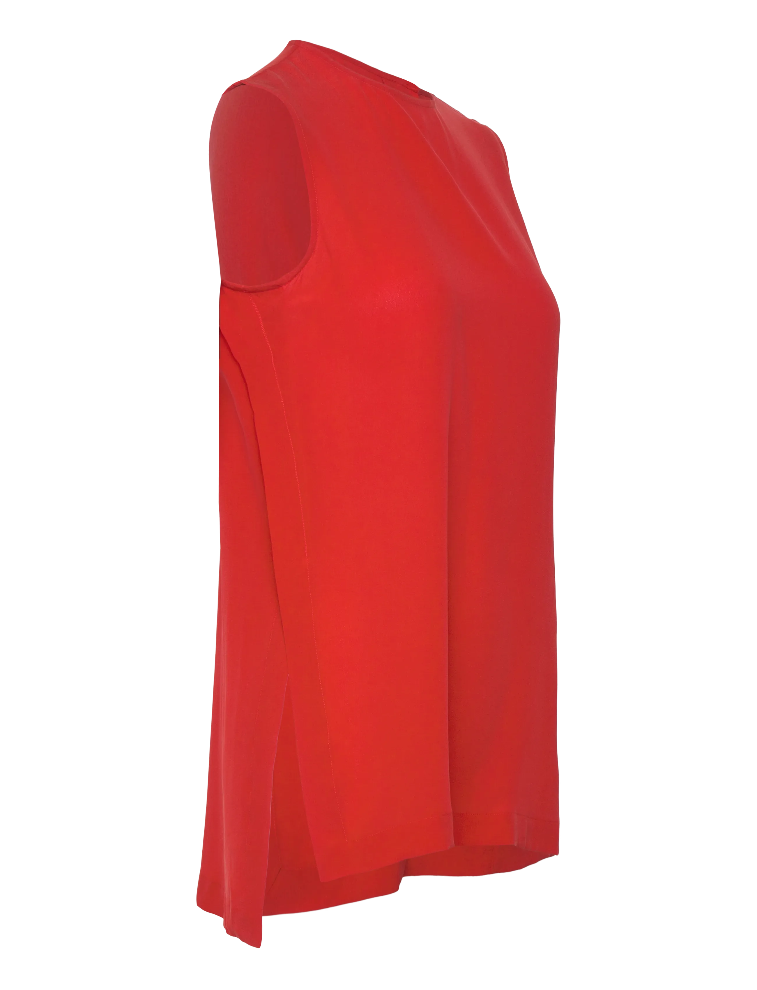 Closed - SLIT TOP SHIRTS & BLOUSES FIERY RED - ermalausar blússur - fiery red - 4