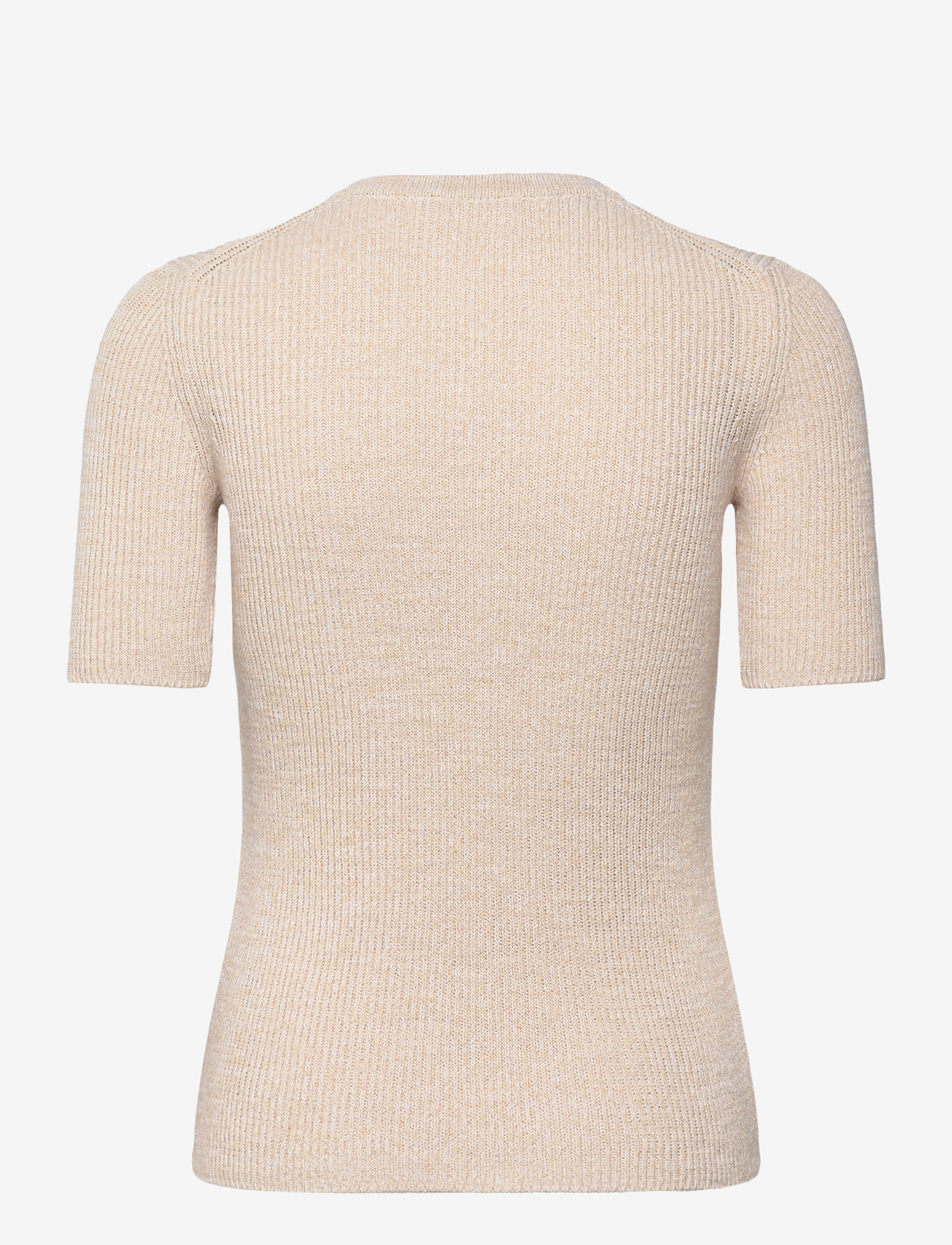 Closed - WOMEN HENLEY SHORT SLEEVE KNITS WHITE - tröjor - white - 2