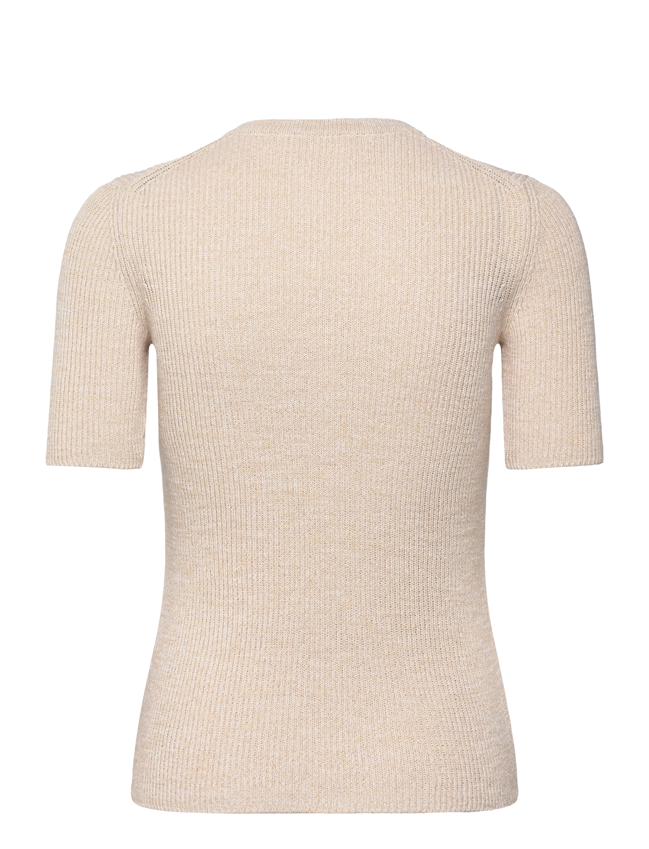 Closed - WOMEN HENLEY SHORT SLEEVE KNITS WHITE - neulepuserot - white - 2