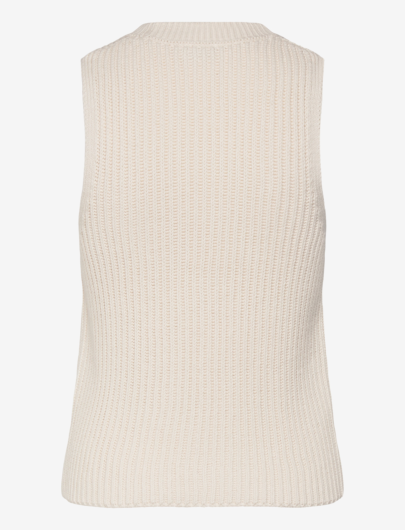 Closed - WOMEN CREW NECK RACER TOP KNITS ECRU - Ärmellose tops - ecru - 1