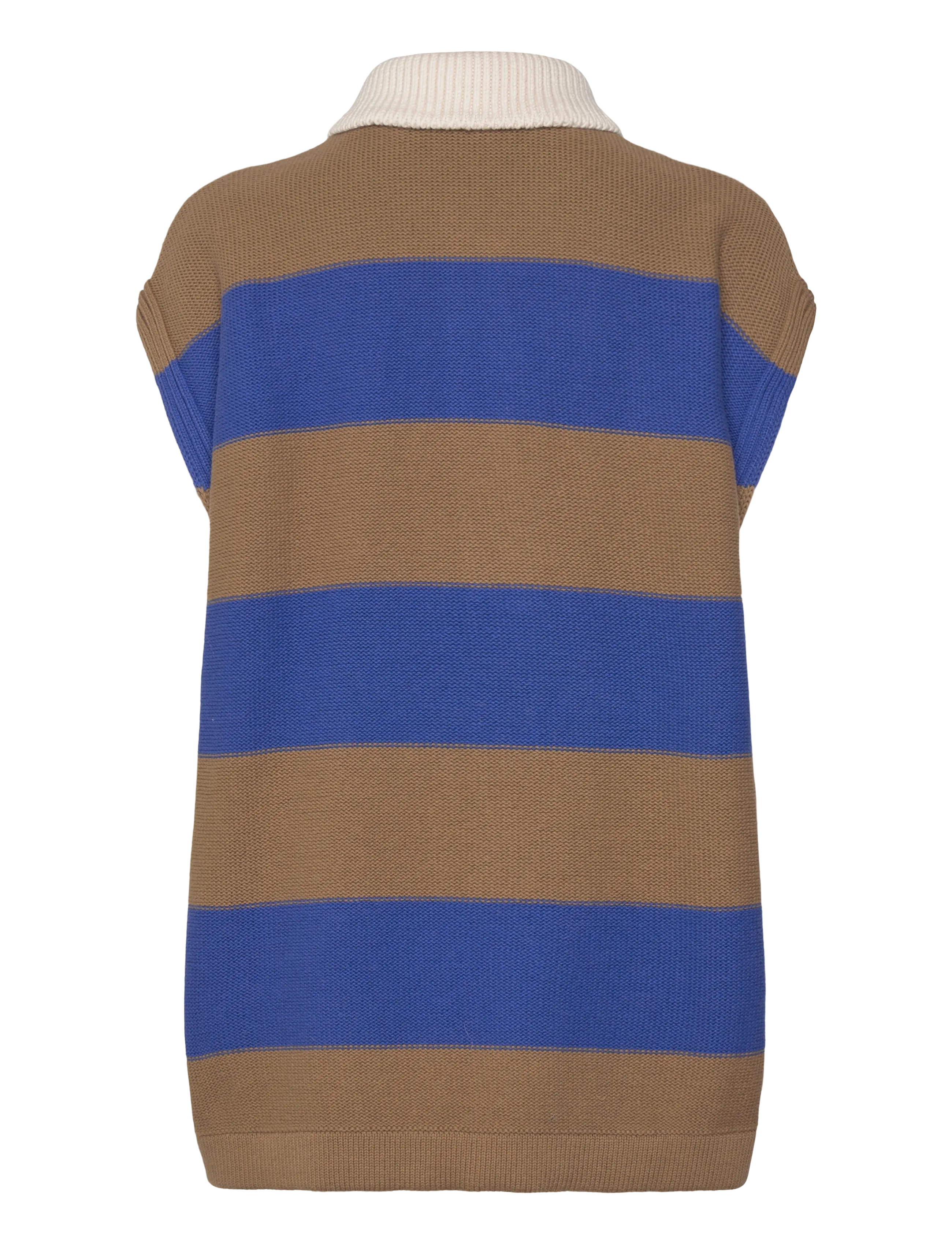 Closed - SLEEVELESS POLO KNITS ECRU - kootud vestid - ecru - 2