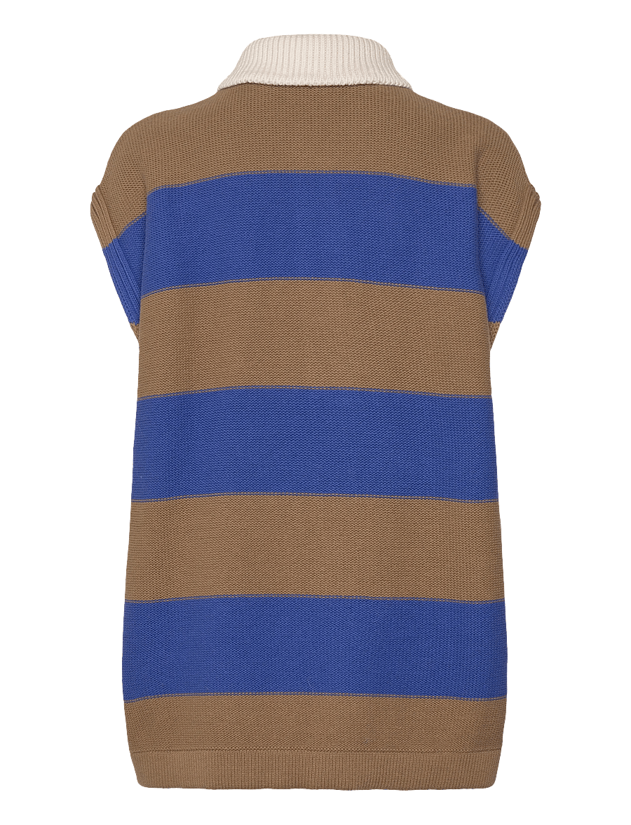 Closed - SLEEVELESS POLO KNITS ECRU - stickade västar - ecru - 2