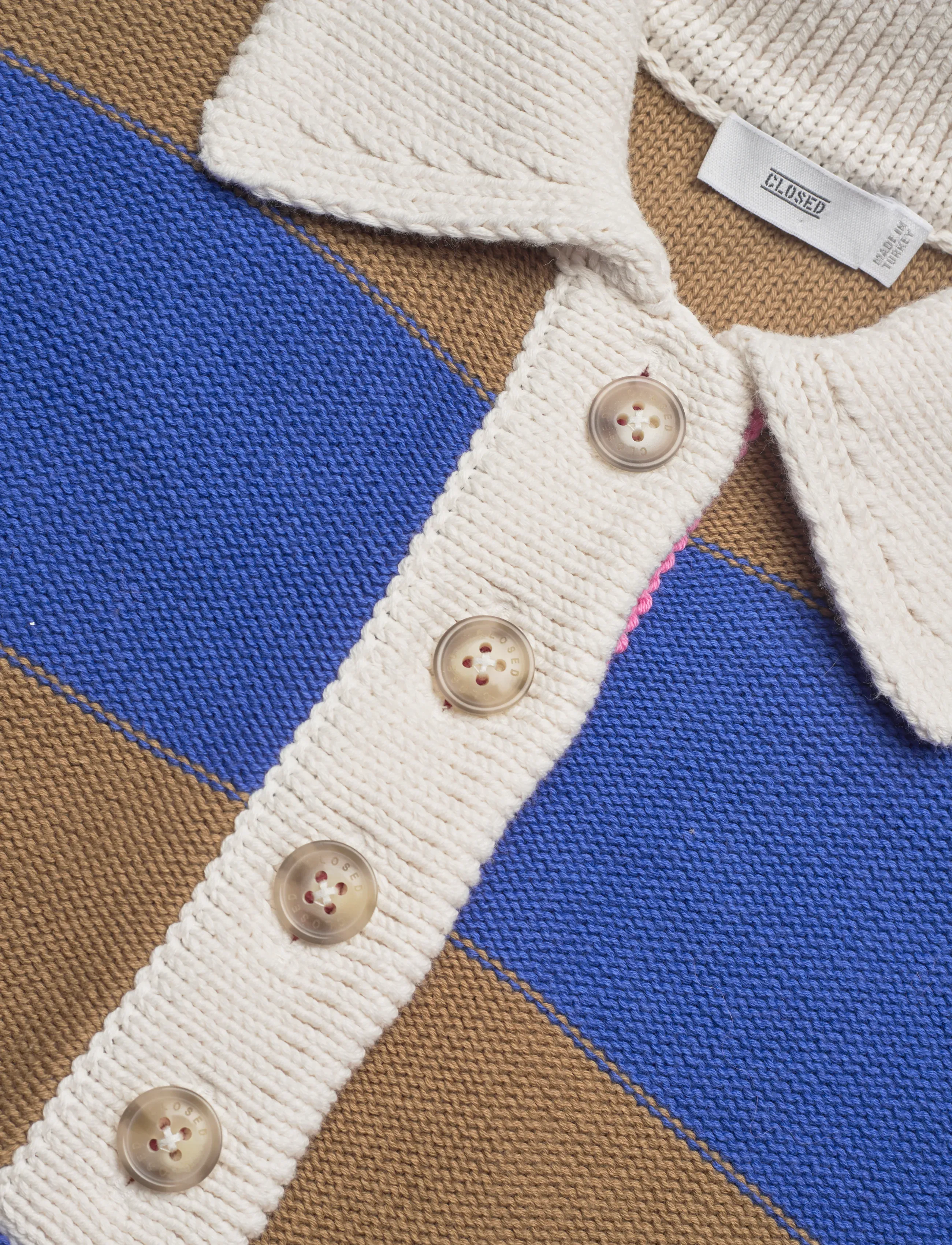 Closed - SLEEVELESS POLO KNITS ECRU - kootud vestid - ecru - 5