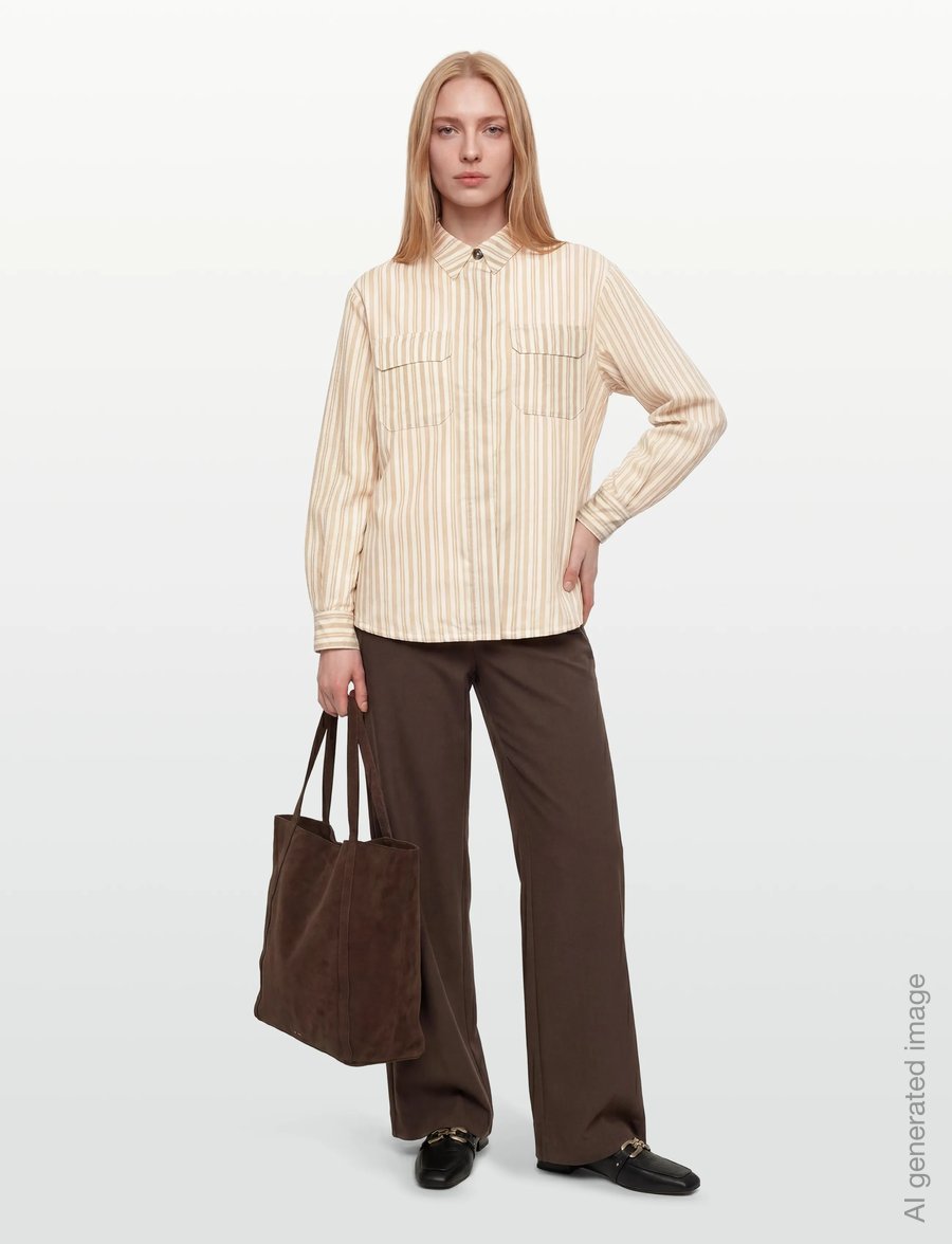 Closed - WOMEN KALLY DRIED TEAK - jeansskjortor - dried teak - 0