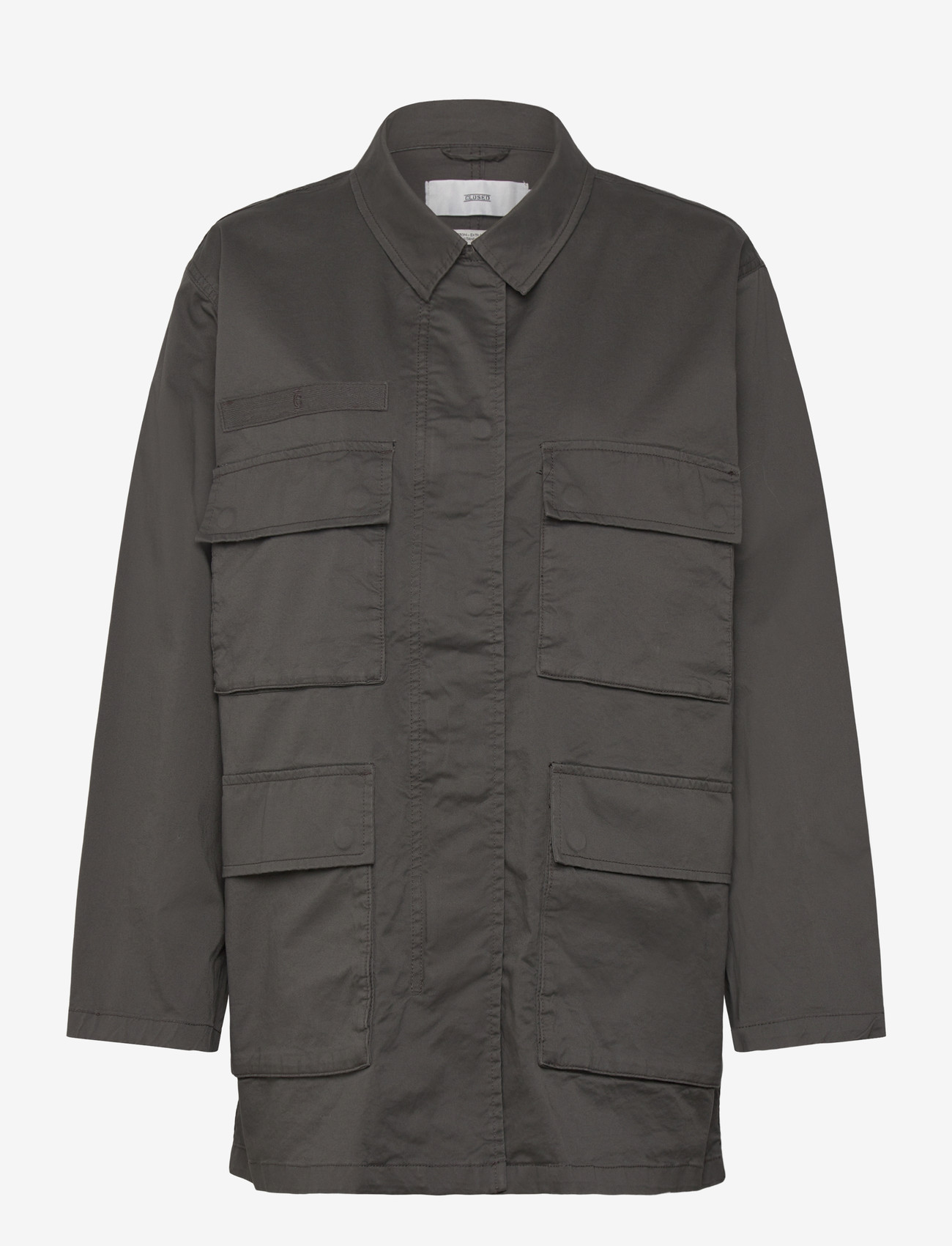 Closed - WOMEN FIELD JACKET DARK NICKEL - utility jackets - dark nickel - 0