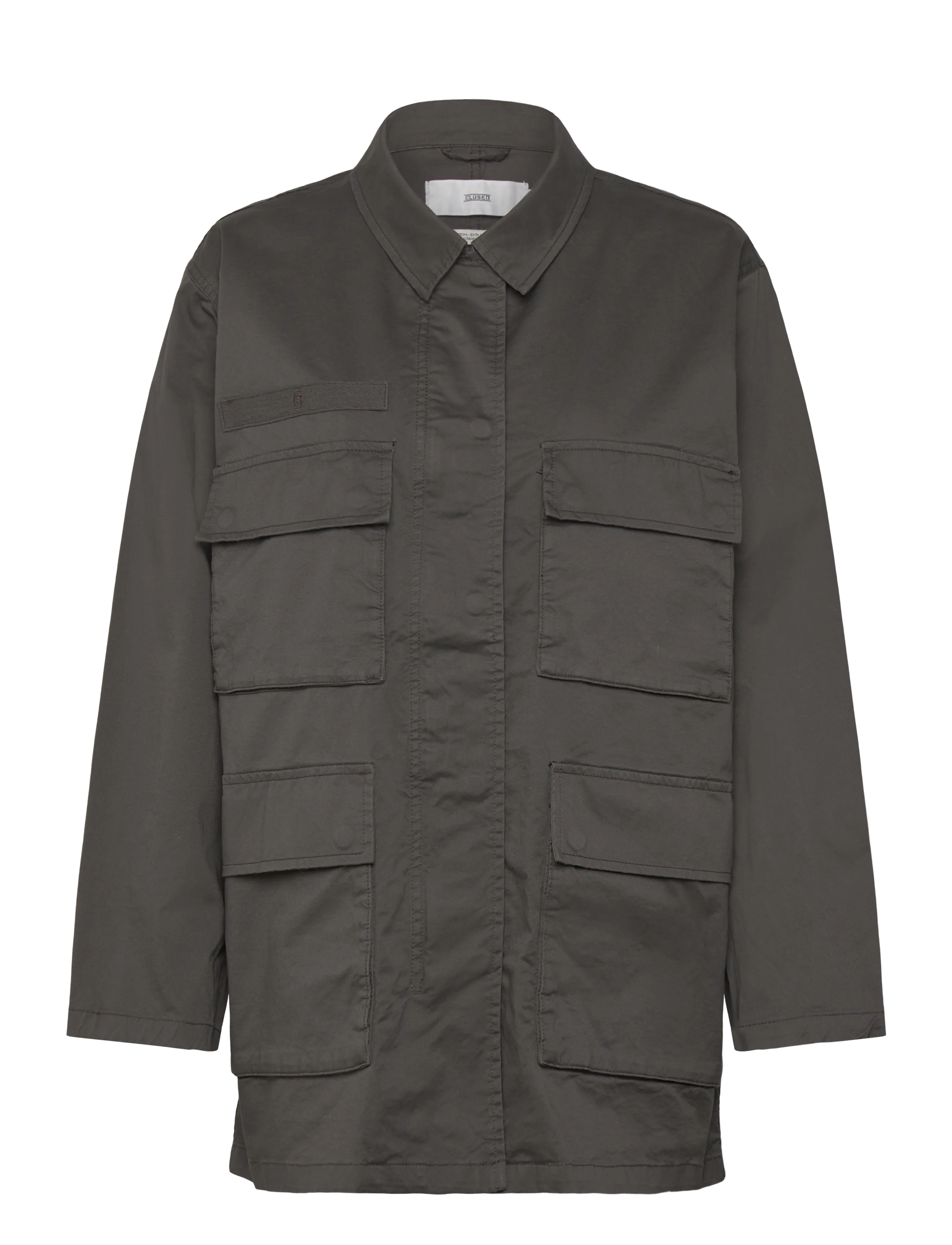 Closed WOMEN FIELD JACKET DARK NICKEL - Utility-Jacken - DARK NICKEL / grey