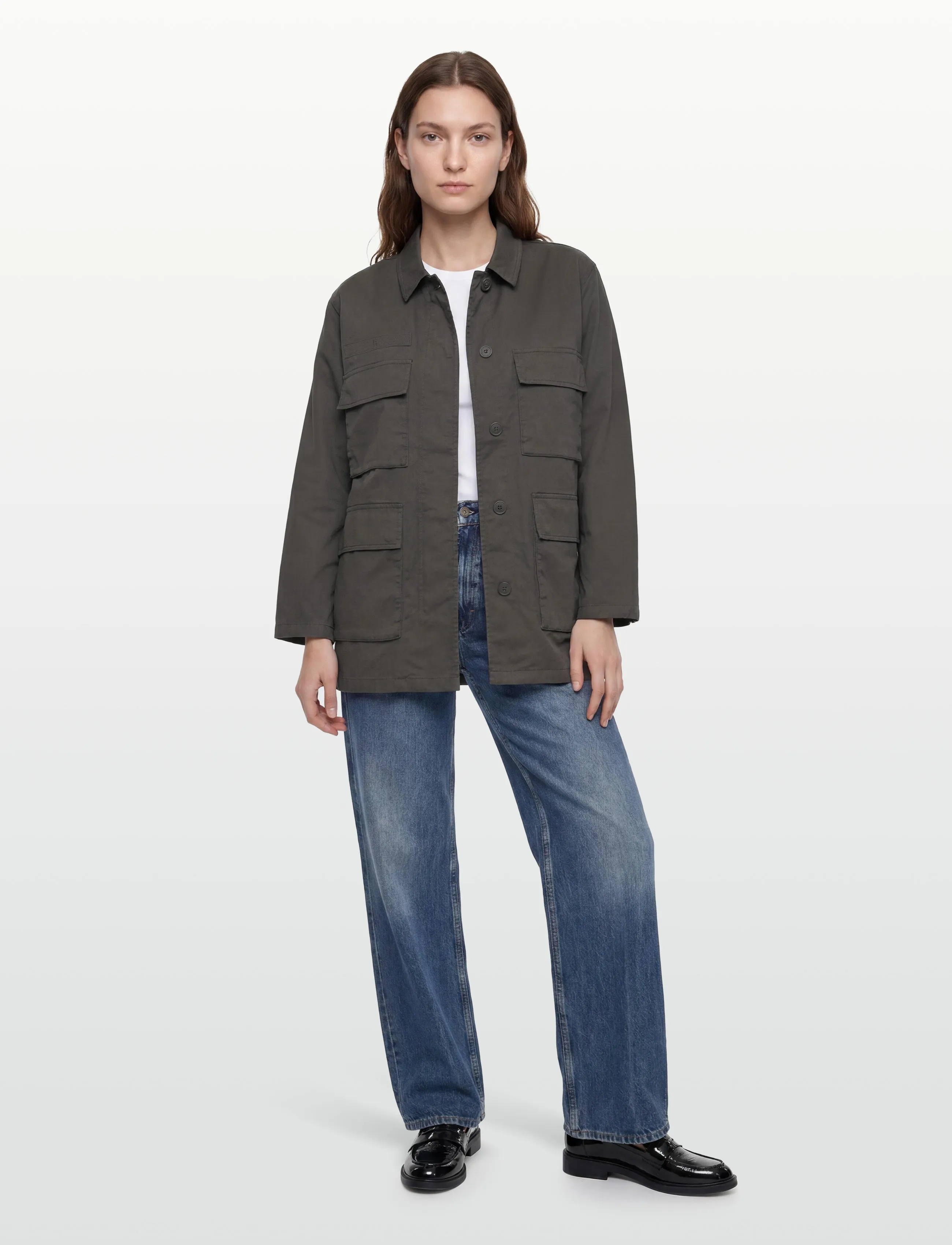 Closed Women Field Jacket Dark Nickel, XS, Jackets, Grau - Utility Frauen