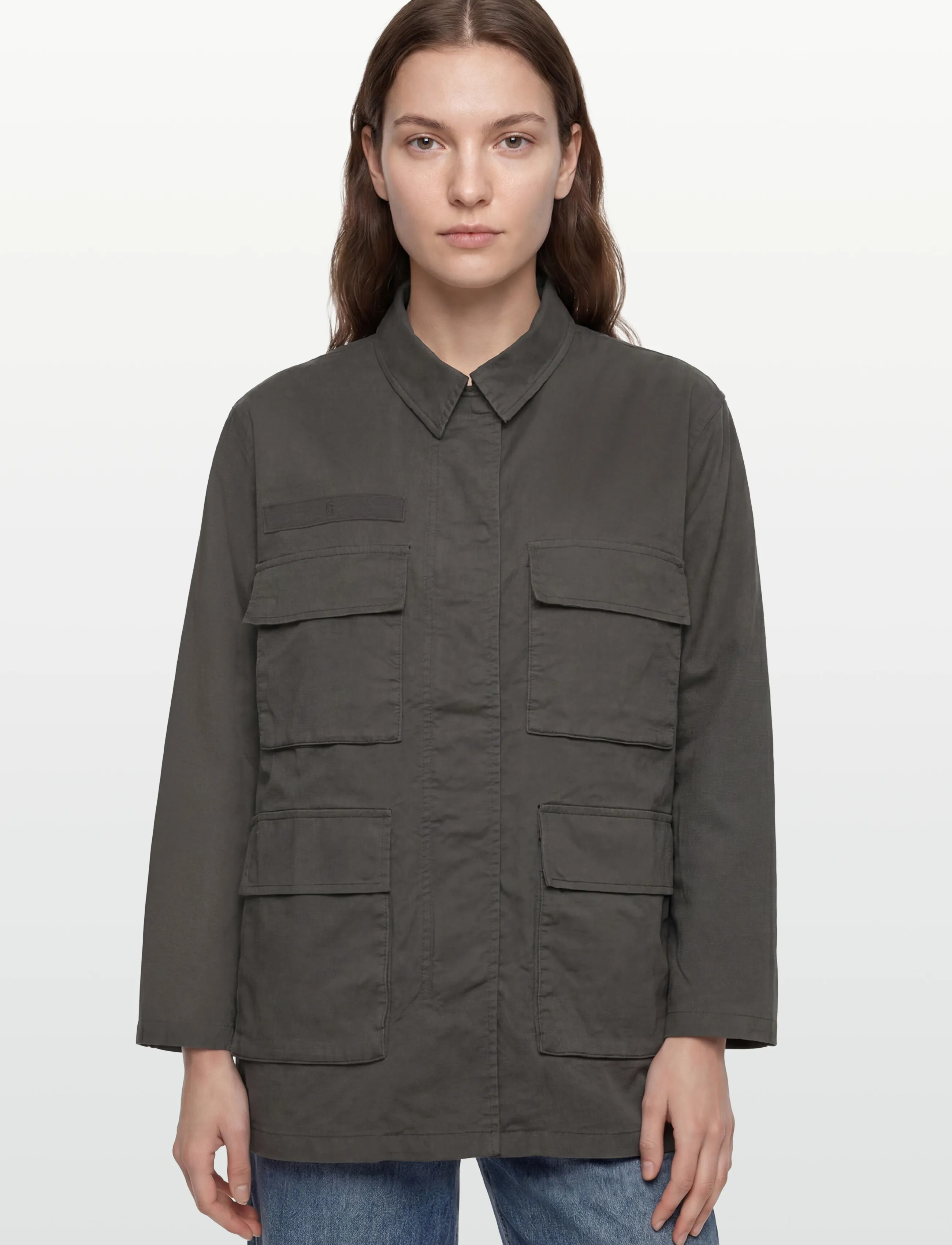 Closed - WOMEN FIELD JACKET DARK NICKEL - utility-jacken - dark nickel - 3
