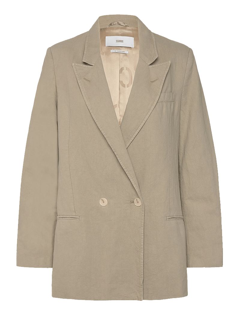 Closed - KAYCEE JACKET LIGHT MOSS GREEN - dubbelknäppta kavajer - light moss green - 0