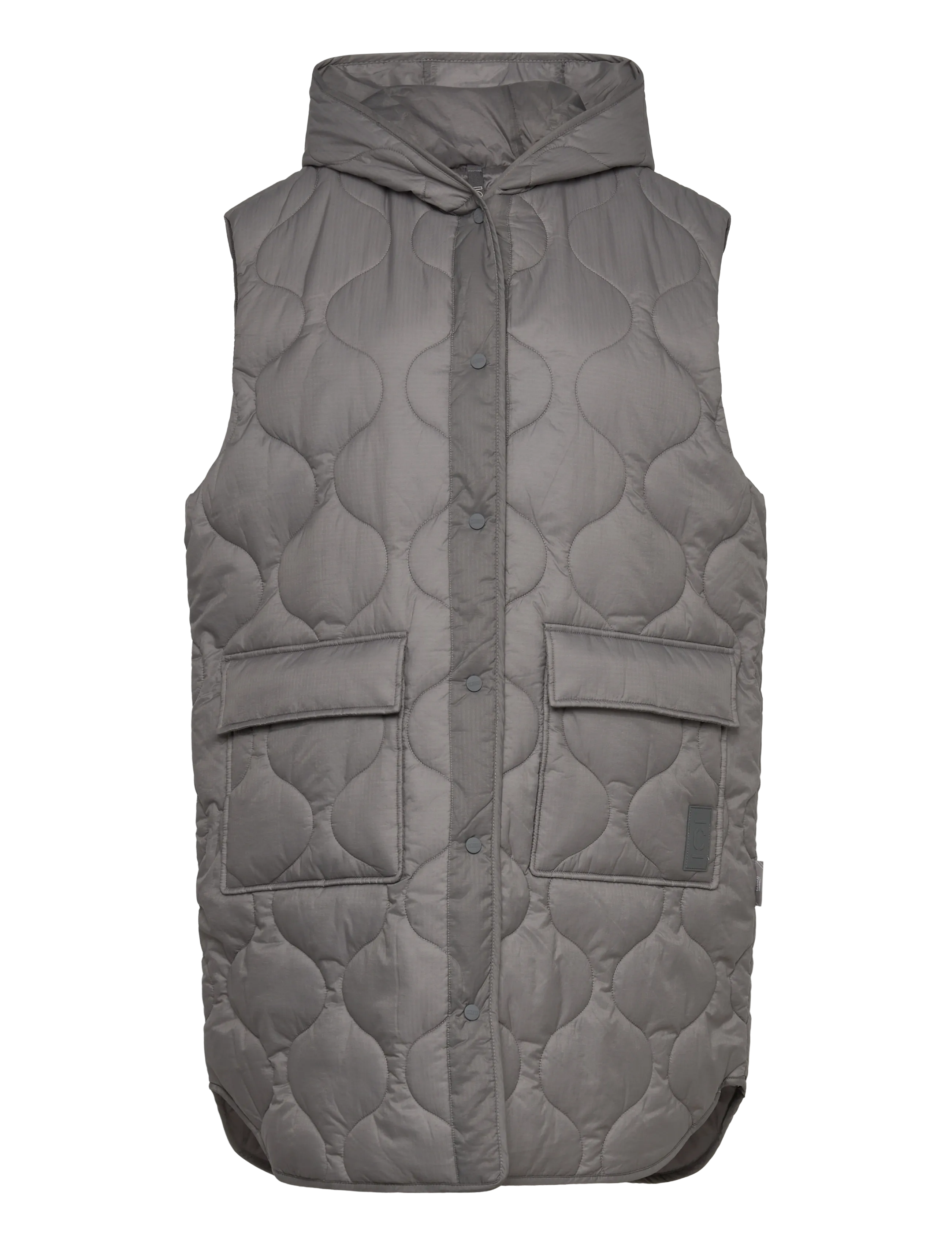 CLOSED Long Vest Dunkel Shadow Grau - S - Damen