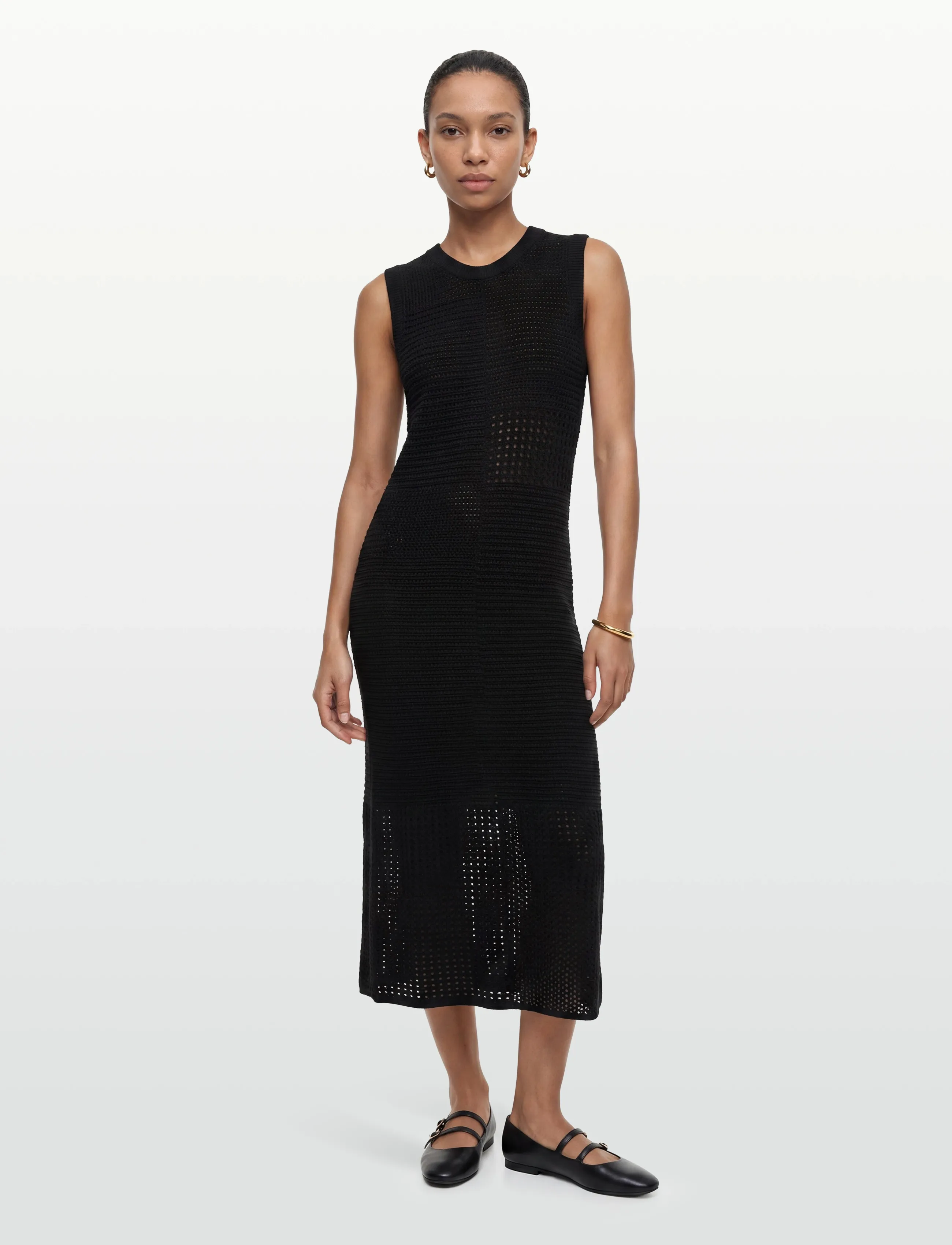 Closed Crew Sleeveless Dresses Black, S, Black, Designere > Knitted Dresses, Dame