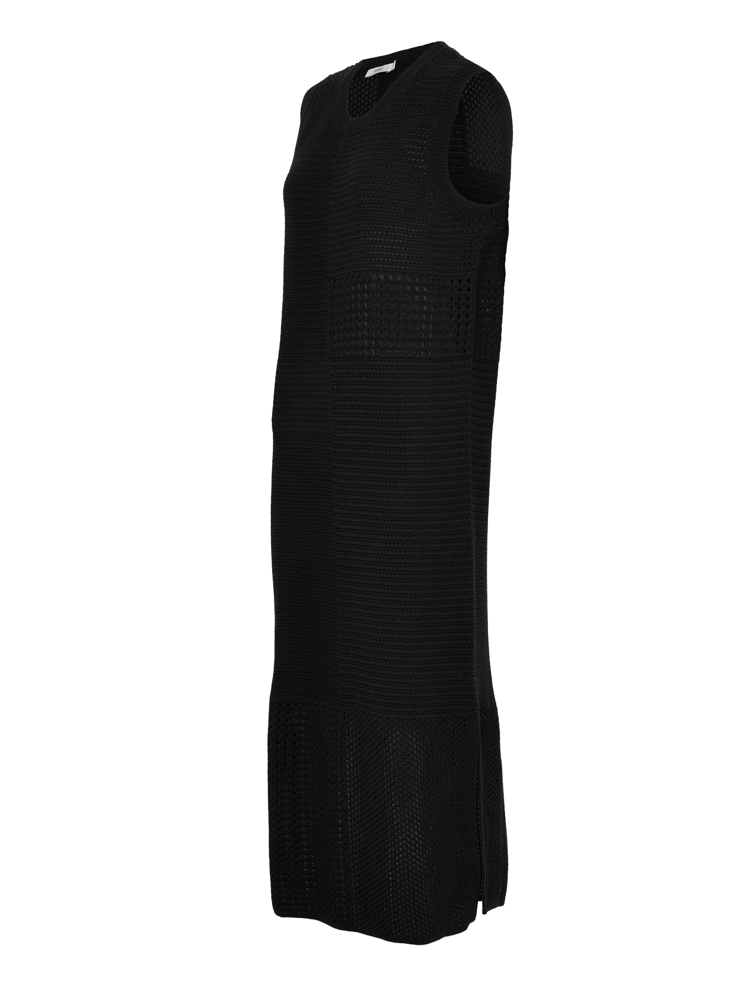 Closed - CREW SLEEVELESS DRESSES BLACK - strikkjoler - black - 3