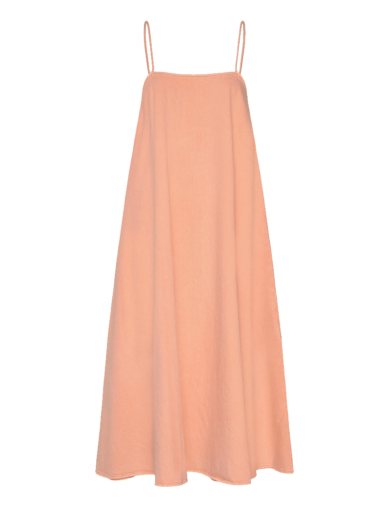 Closed - WOMEN STRAP DENIM DRESS WILD ROSE - slipklänningar - wild rose - 0