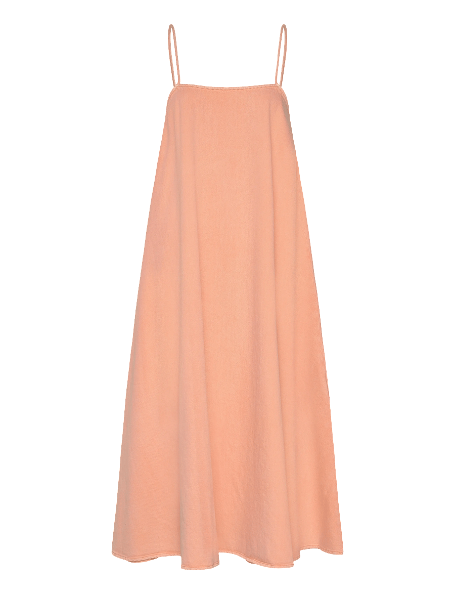 Closed - WOMEN STRAP DENIM DRESS WILD ROSE - slip dresses - wild rose - 1