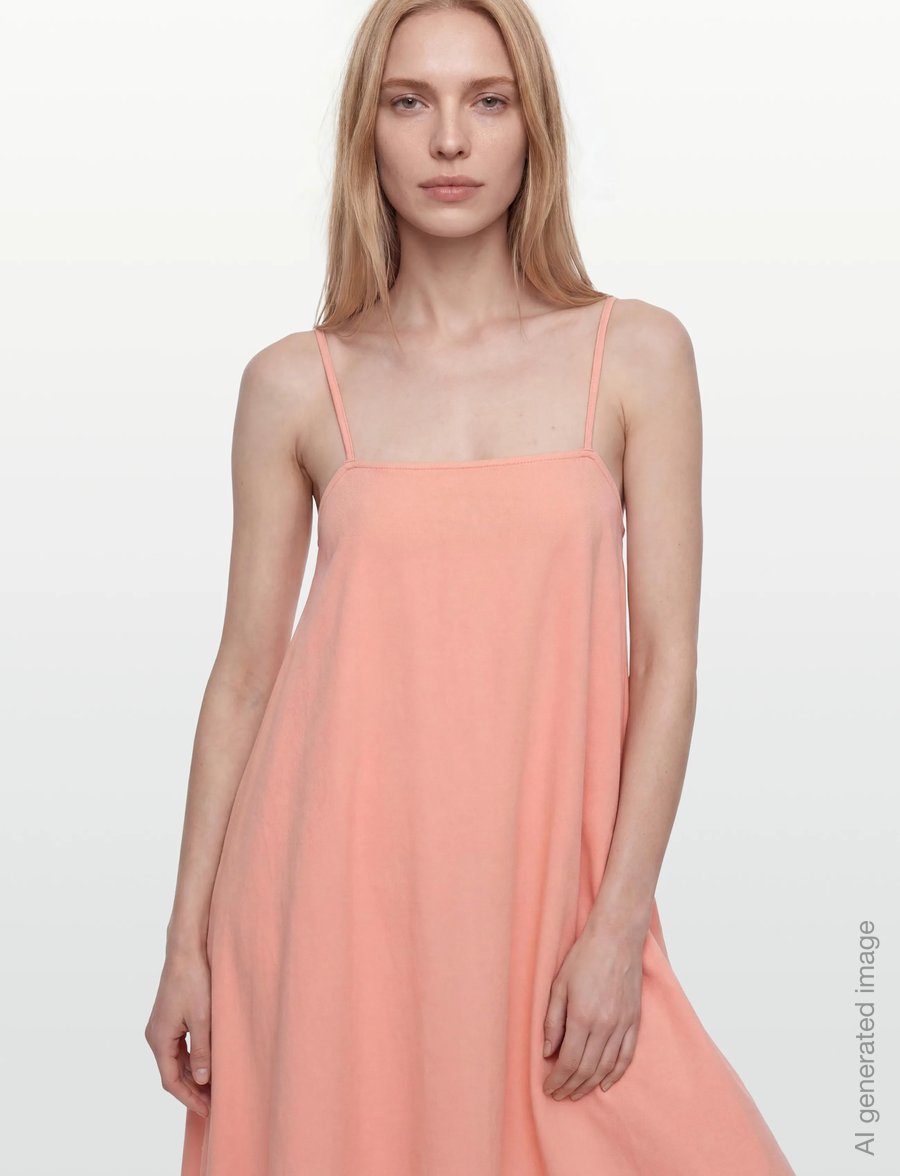 Closed - WOMEN STRAP DENIM DRESS WILD ROSE - slip dresses - wild rose - 3