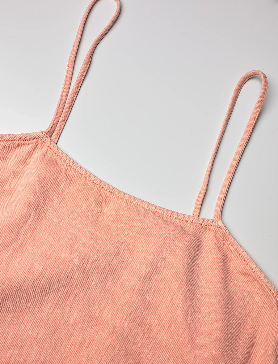 Closed - WOMEN STRAP DENIM DRESS WILD ROSE - slip dresses - wild rose - 5
