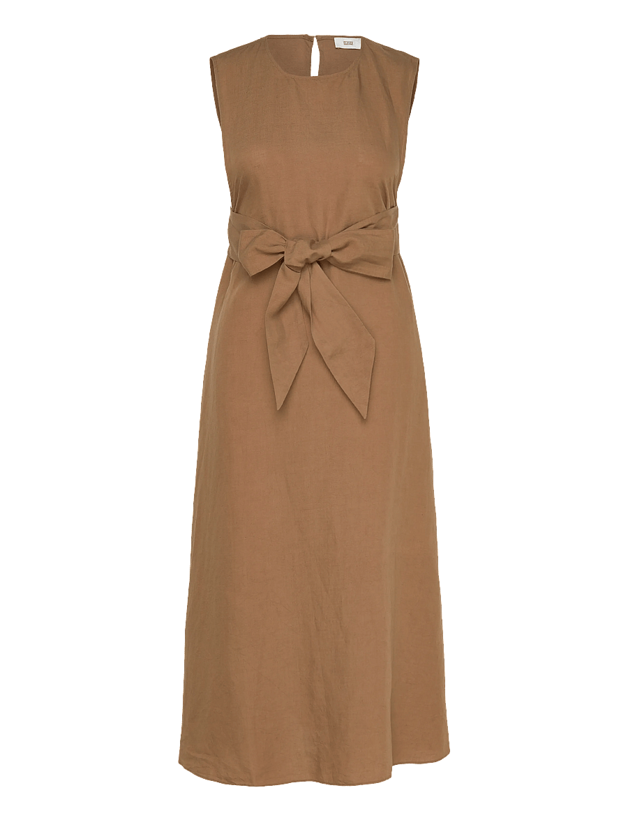 Closed - WAISTED BELT DRESSES NUTMEG - maxi dresses - nutmeg - 1