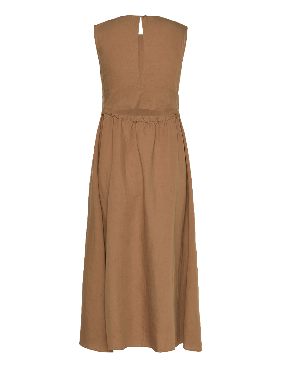 Closed - WAISTED BELT DRESSES NUTMEG - maxi dresses - nutmeg - 2