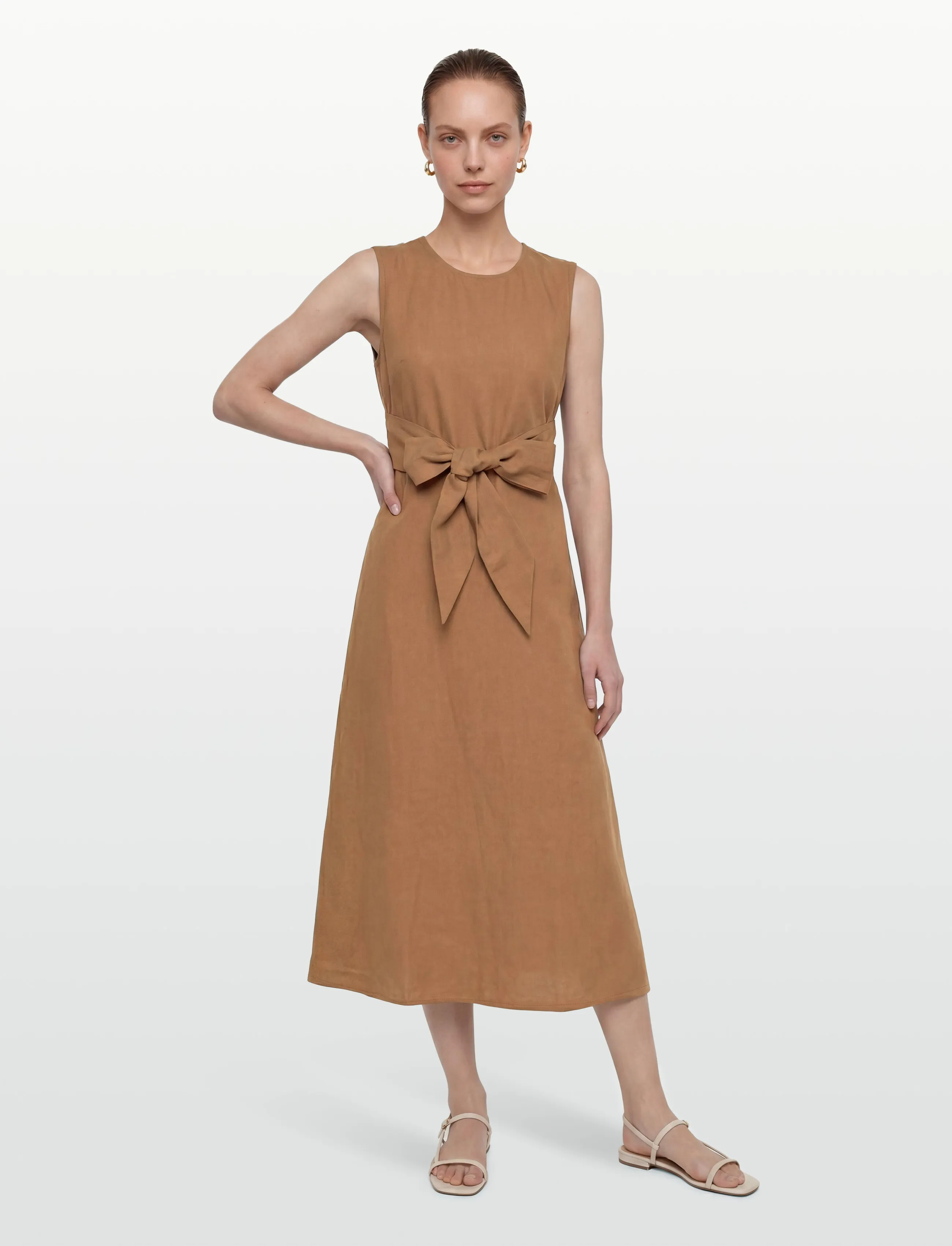 Closed WAISTED BELT DRESSES NUTMEG - Kleidung - NUTMEG / brown