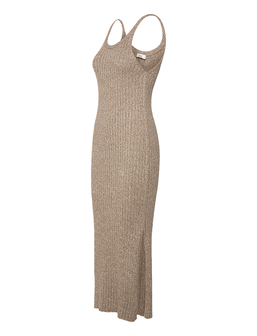 Closed - WOMEN STRAP DRESS DRESSES NUTMEG - neulemekot - nutmeg - 4