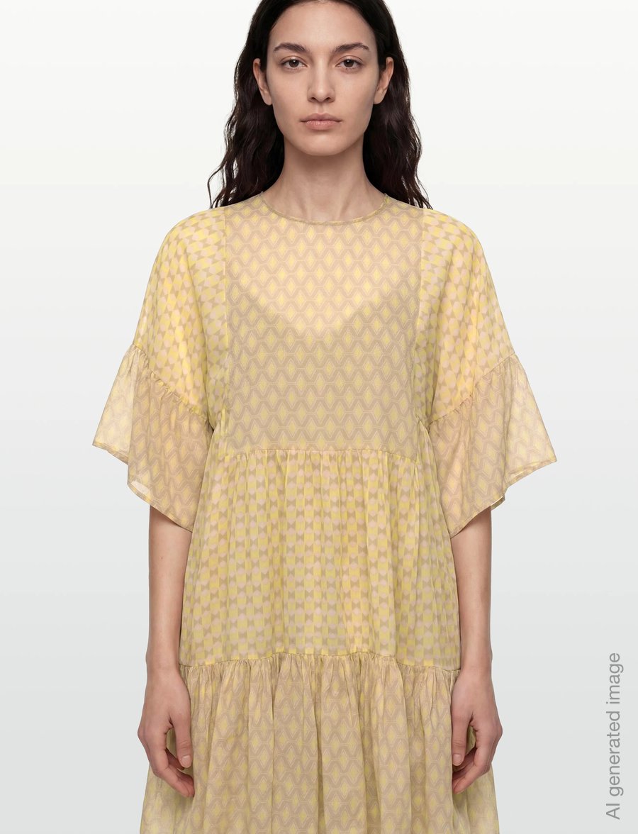 Closed - TENNIEBLOUSE STRONG MUSTARD - short dresses - strong mustard - 4