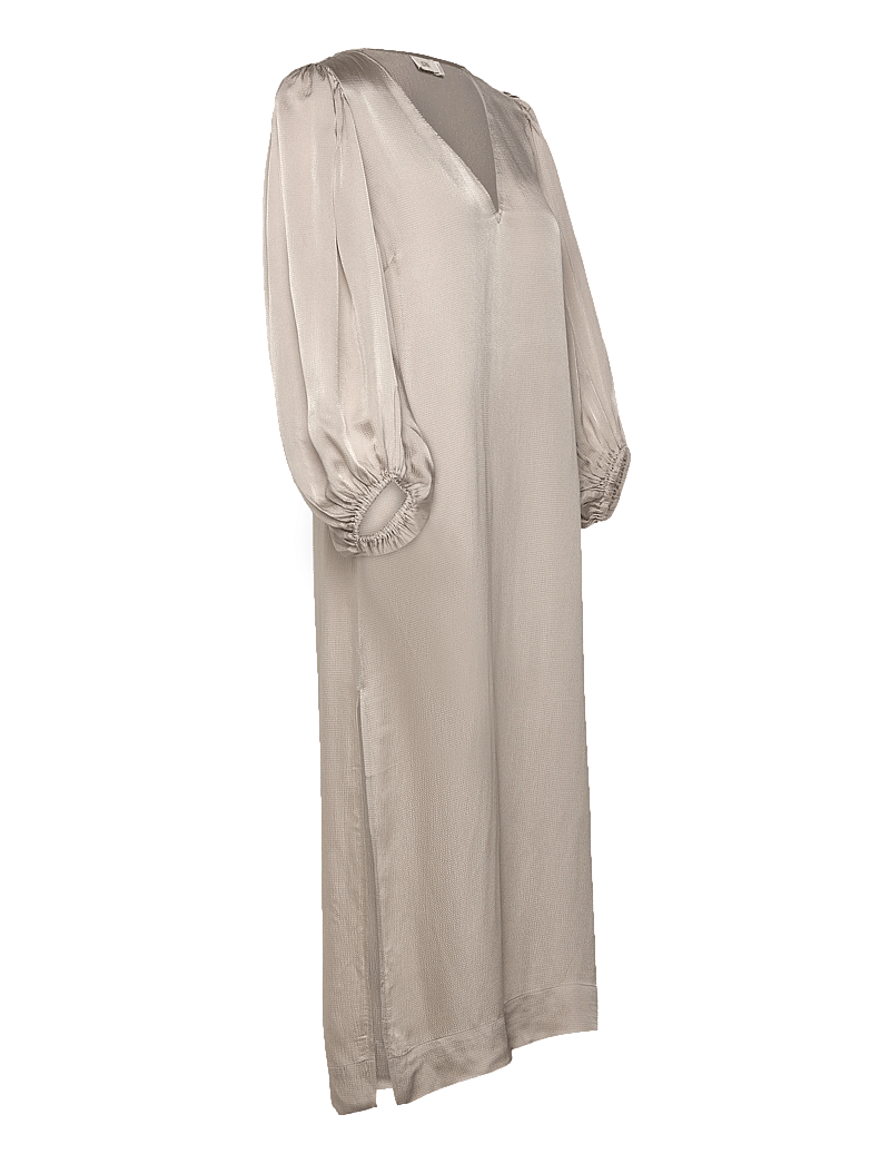 Closed - PUFF SLEEVE DRESSES GREY ALABASTER - maxi sukienki - grey alabaster - 3