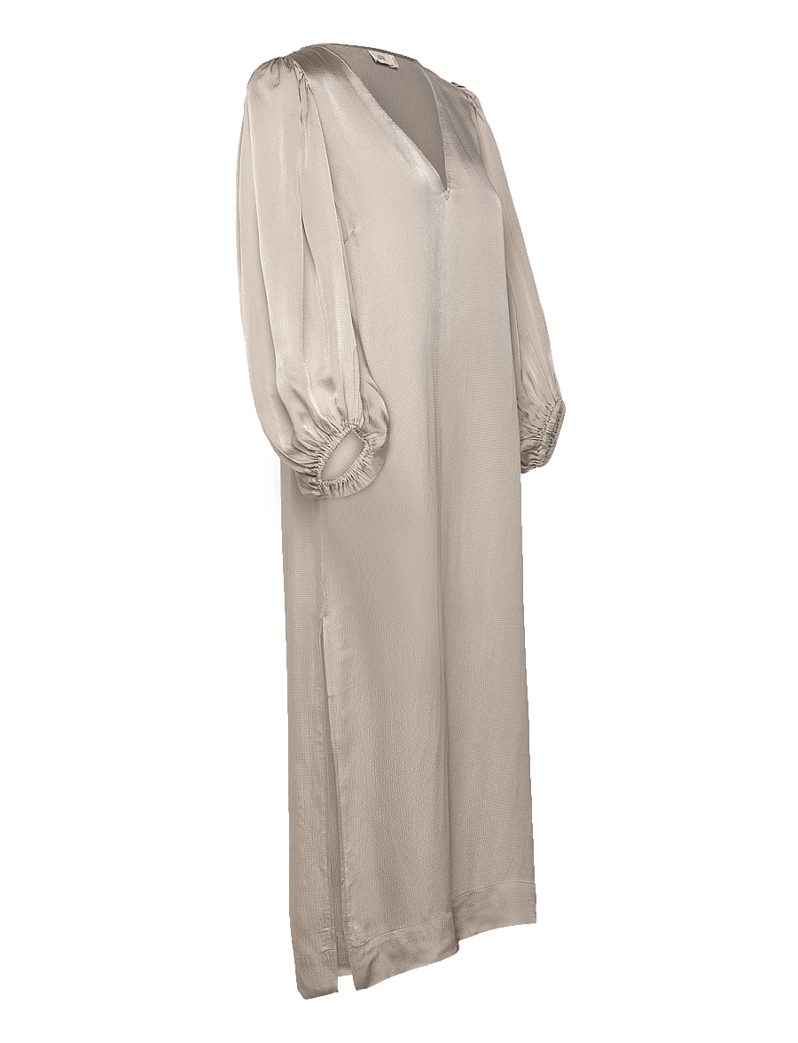 Closed - PUFF SLEEVE DRESSES GREY ALABASTER - maxi sukienki - grey alabaster - 3