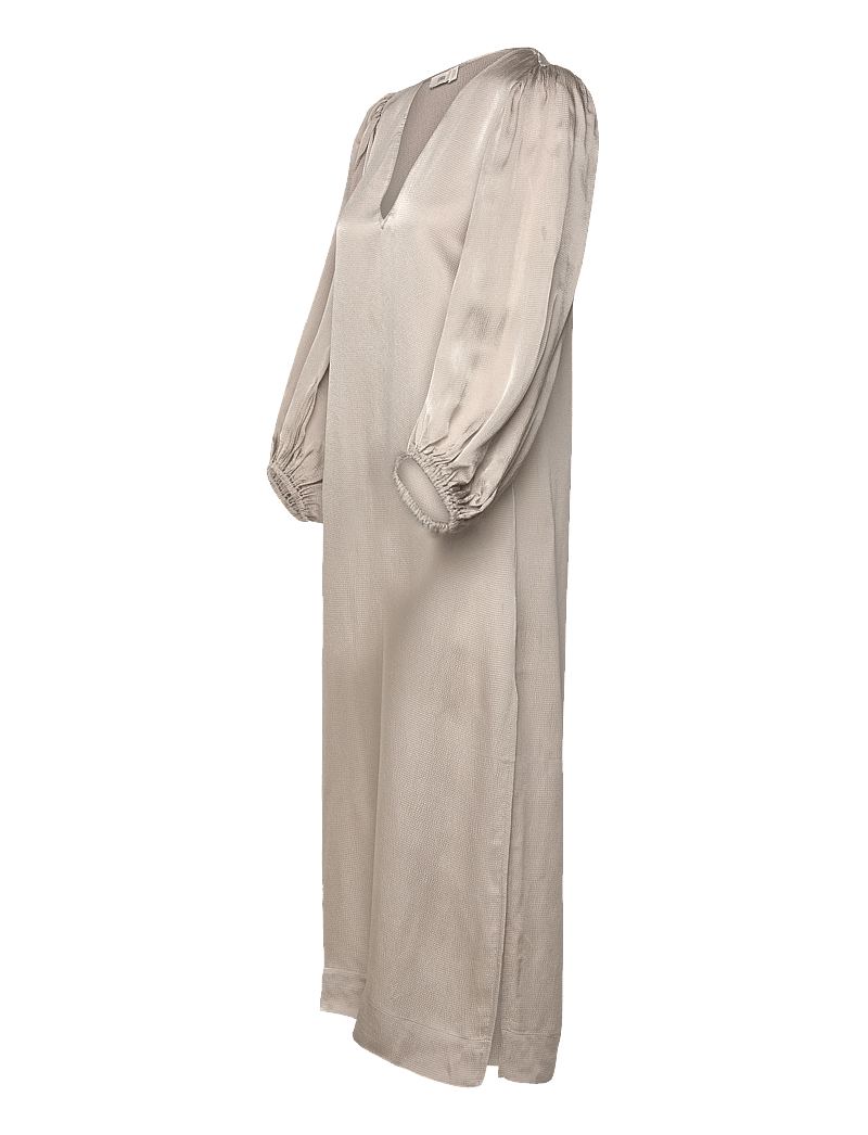 Closed - PUFF SLEEVE DRESSES GREY ALABASTER - maxi sukienki - grey alabaster - 4