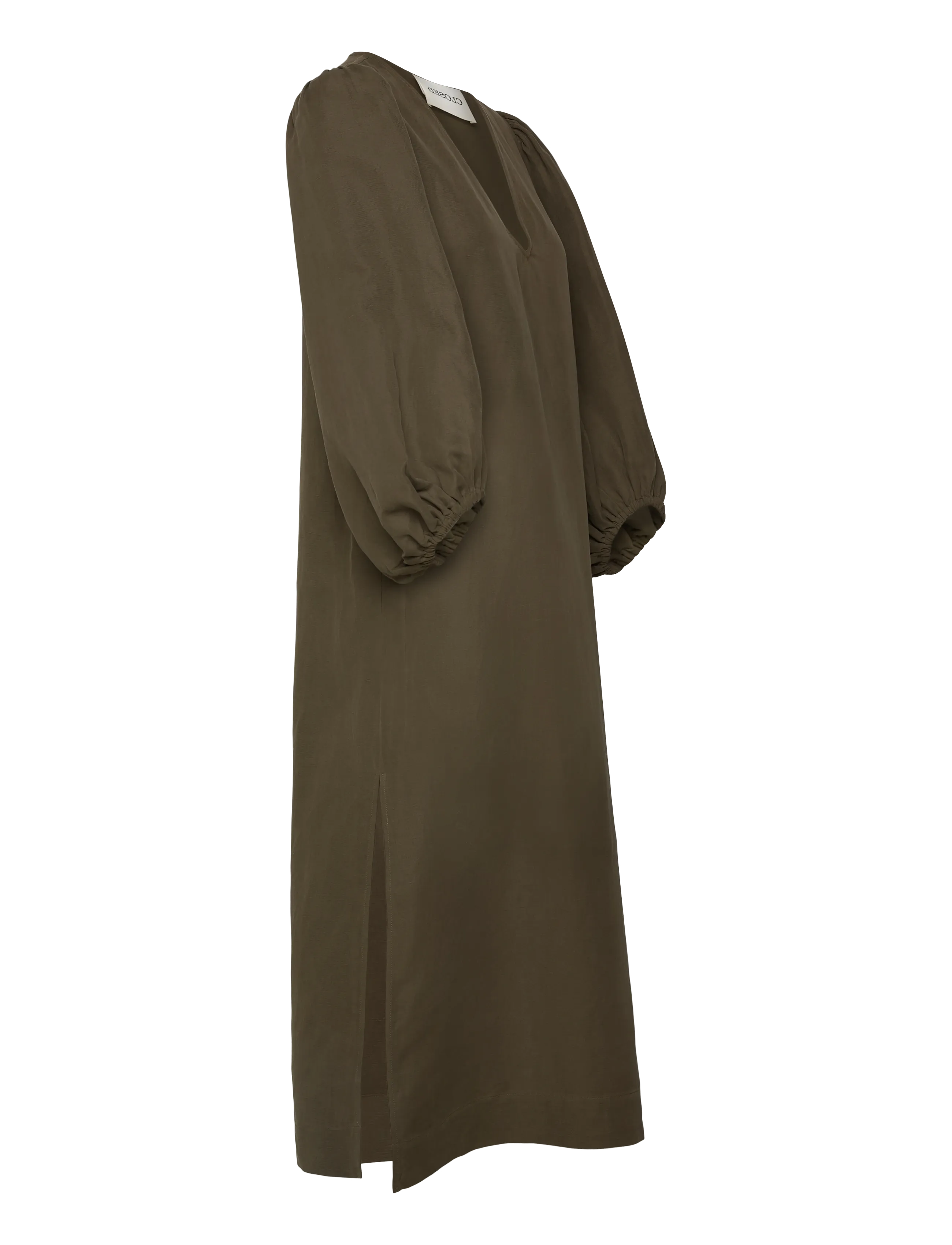 Closed - PUFF SLEEVE DRESS ARMY GREEN - maxikjoler - army green - 3