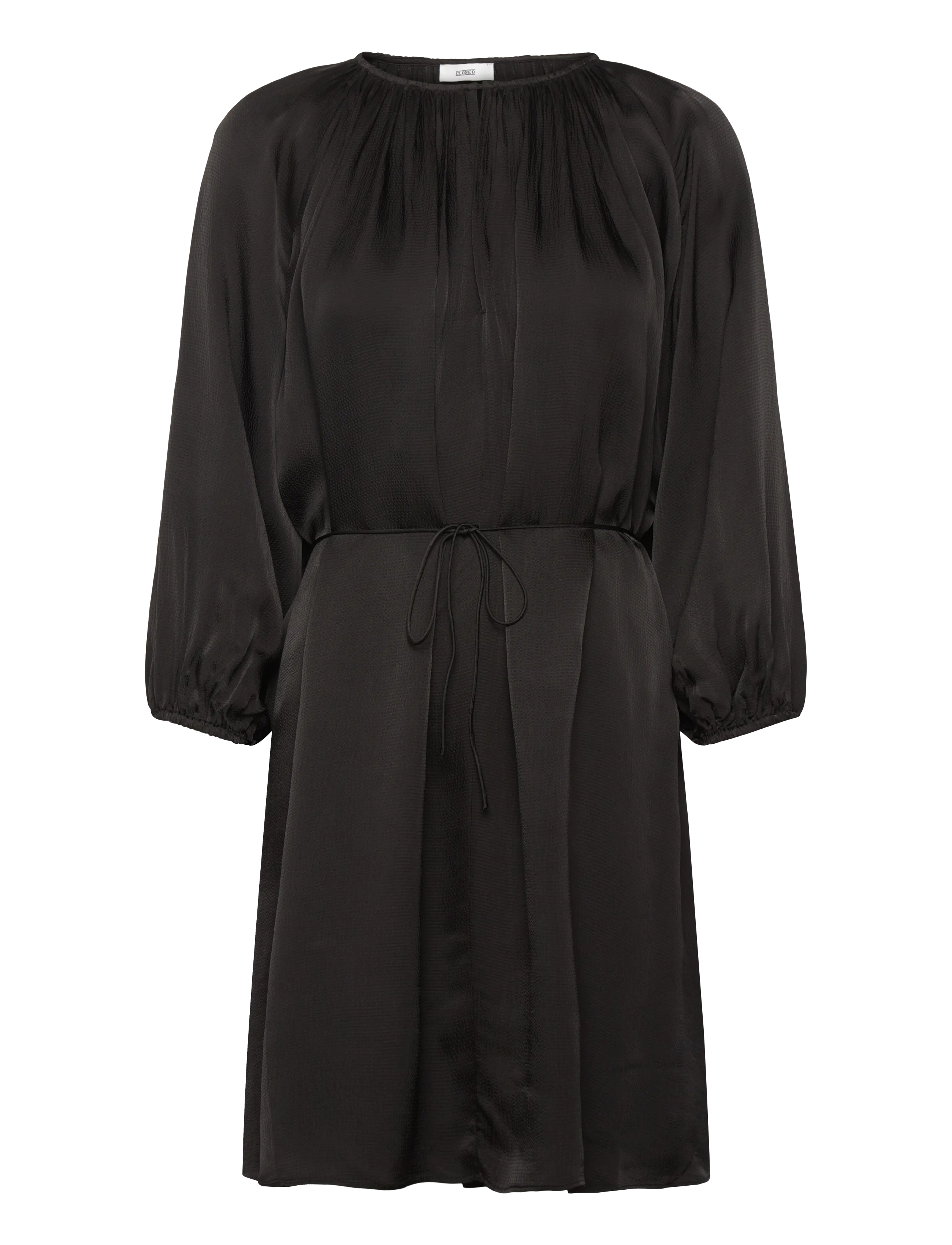 Closed SHORT BELTED DRESS BLACK - Designers - BLACK / black