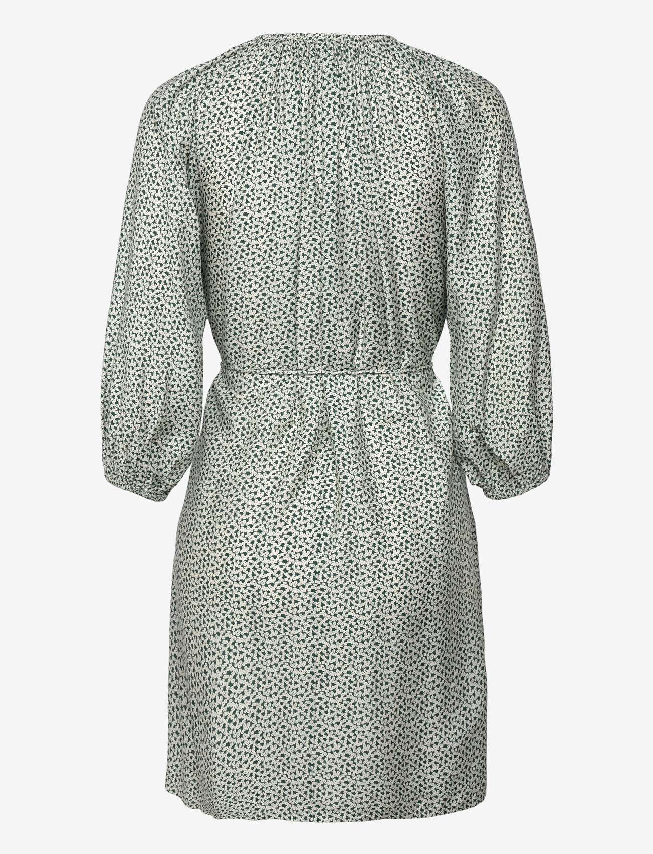 Closed - SHORT BELTED DRESS FERN GREEN - short dresses - fern green - 2