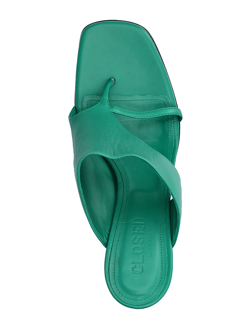 Closed - MULE SHOES EMERALD GREEN - muiltjes met hak - emerald green - 3