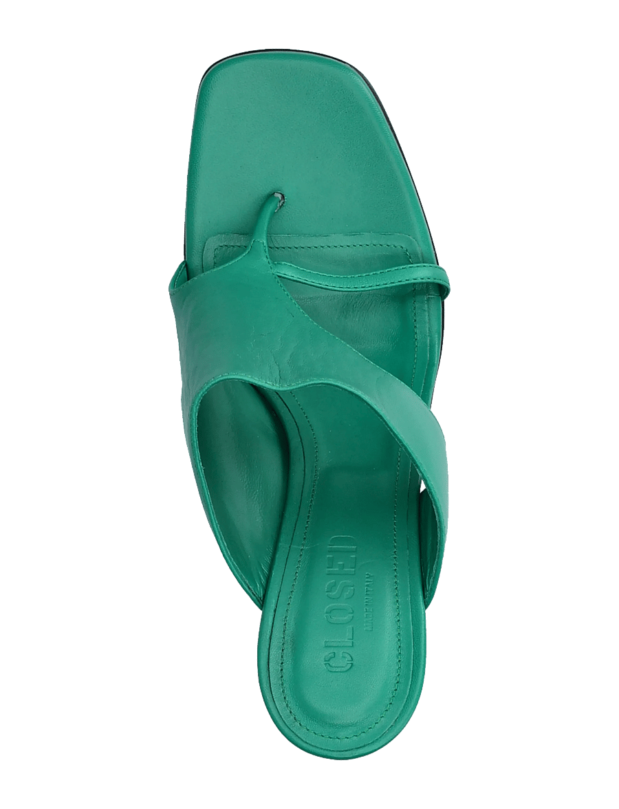 Closed - MULE SHOES EMERALD GREEN - pantoletten mit absatz - emerald green - 3