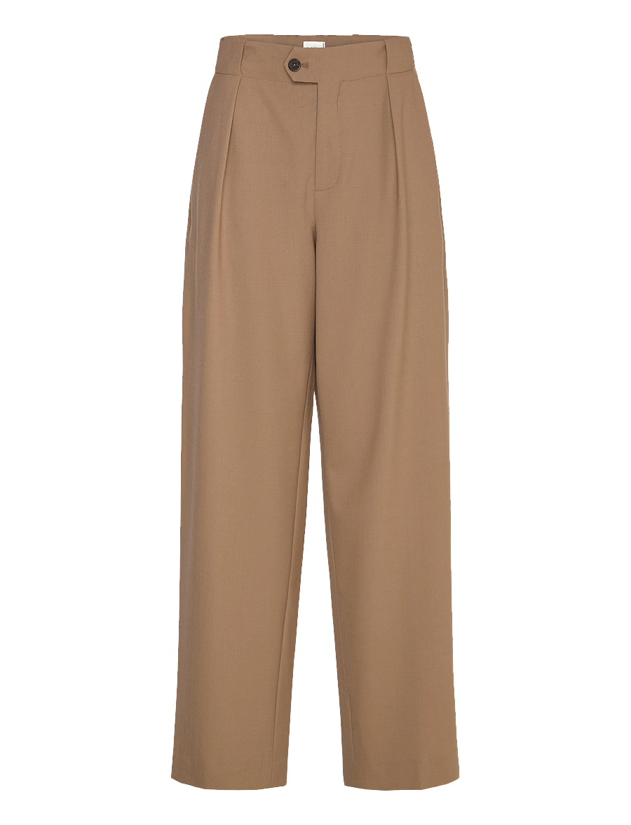 Closed - MAWSON PANTS - laia säärega püksid - brown sugar - 0