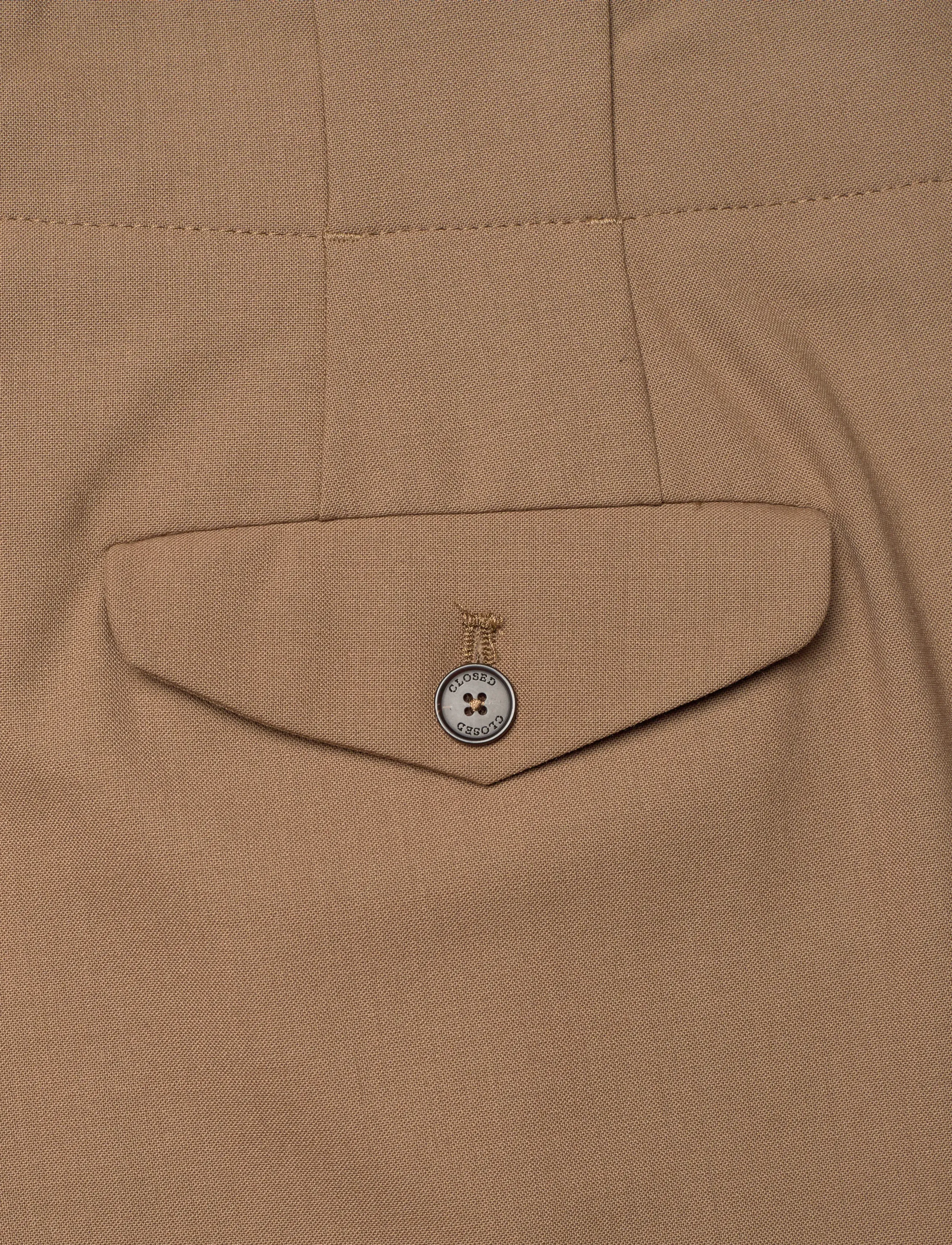 Closed - MAWSON PANTS - bukser med brede ben - brown sugar - 4