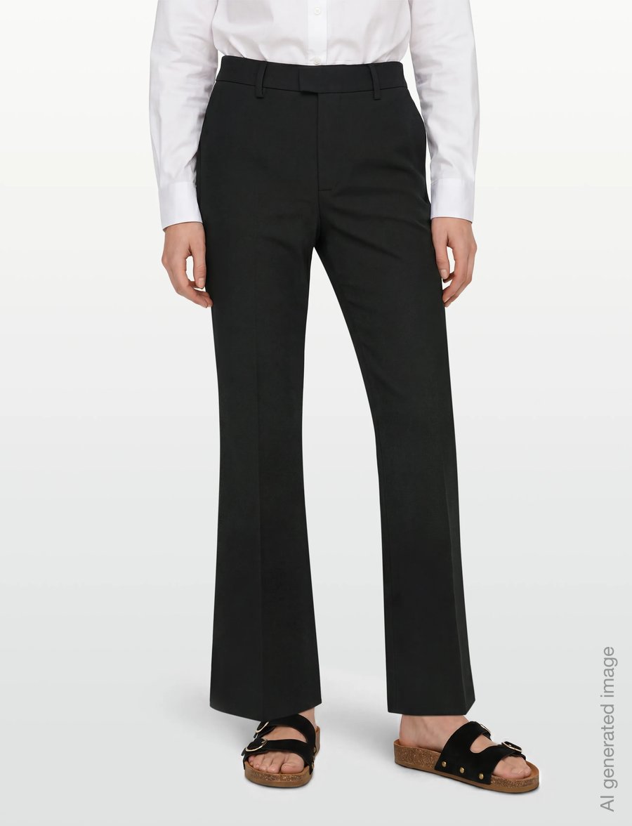 Closed - WHARTON PANTS - alt laiad püksid - black - 3