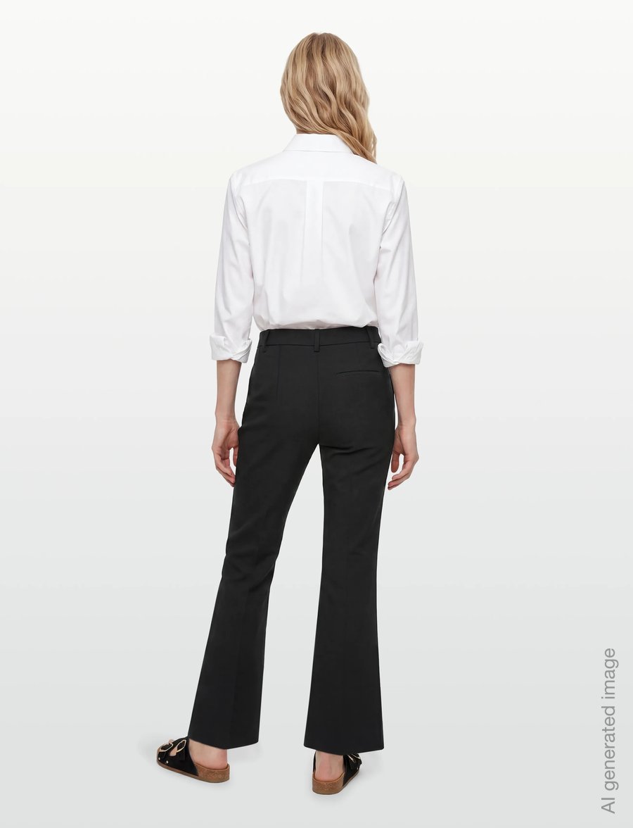 Closed - WHARTON PANTS - alt laiad püksid - black - 4