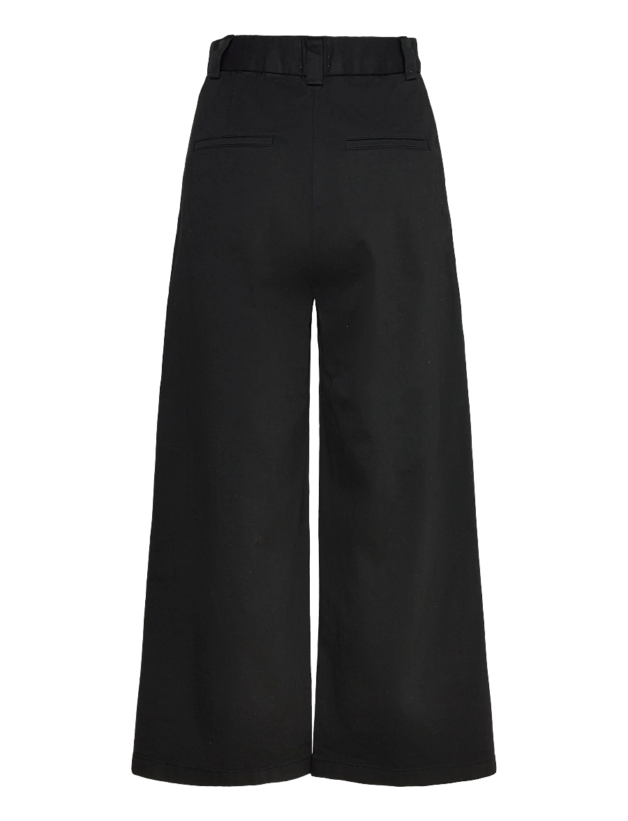 Closed - BARTON PANTS - utsvängda byxor - black - 1