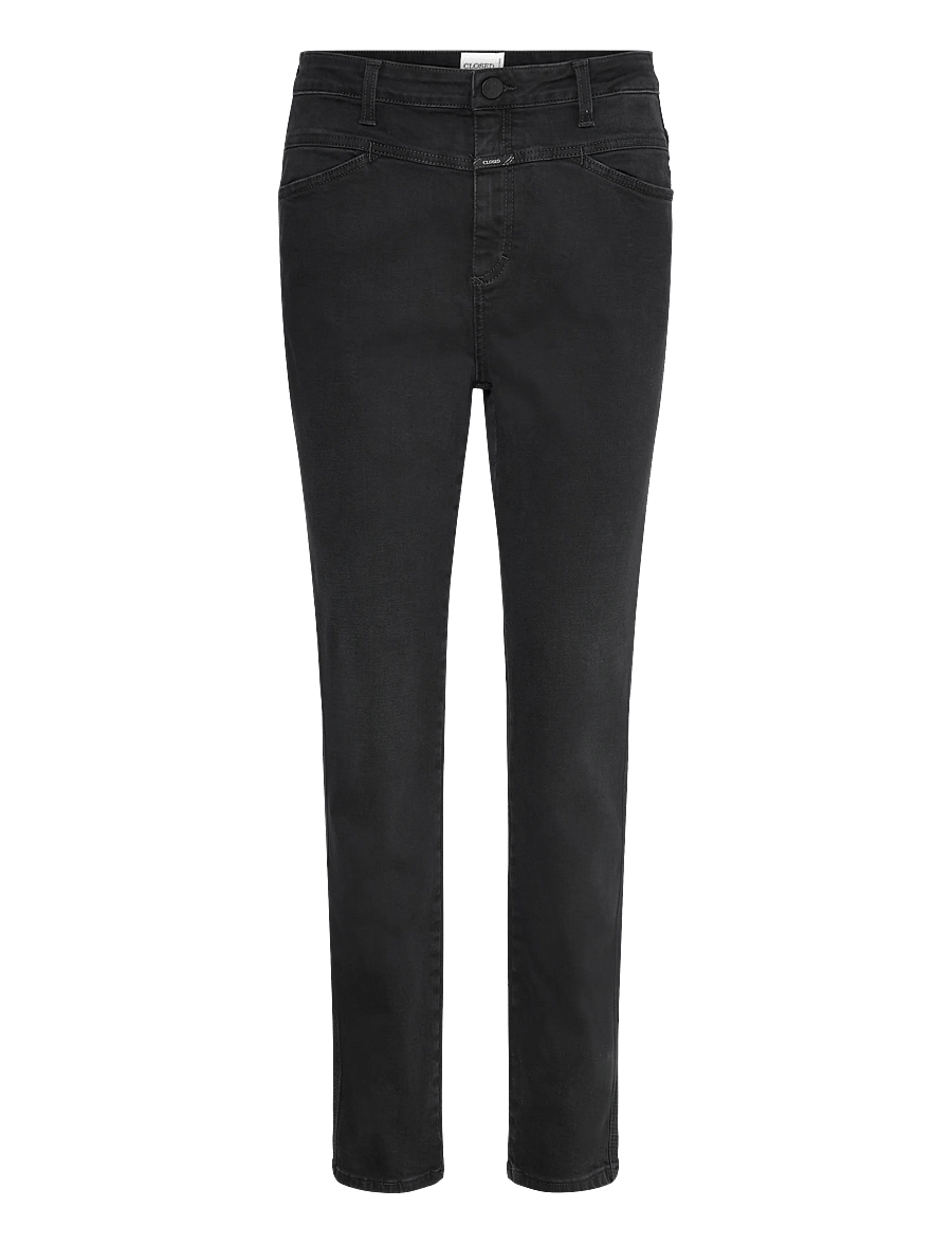 Closed - SKINNY PUSHER JEANS - džinsa bikses ar šaurām starām - dark grey - 0