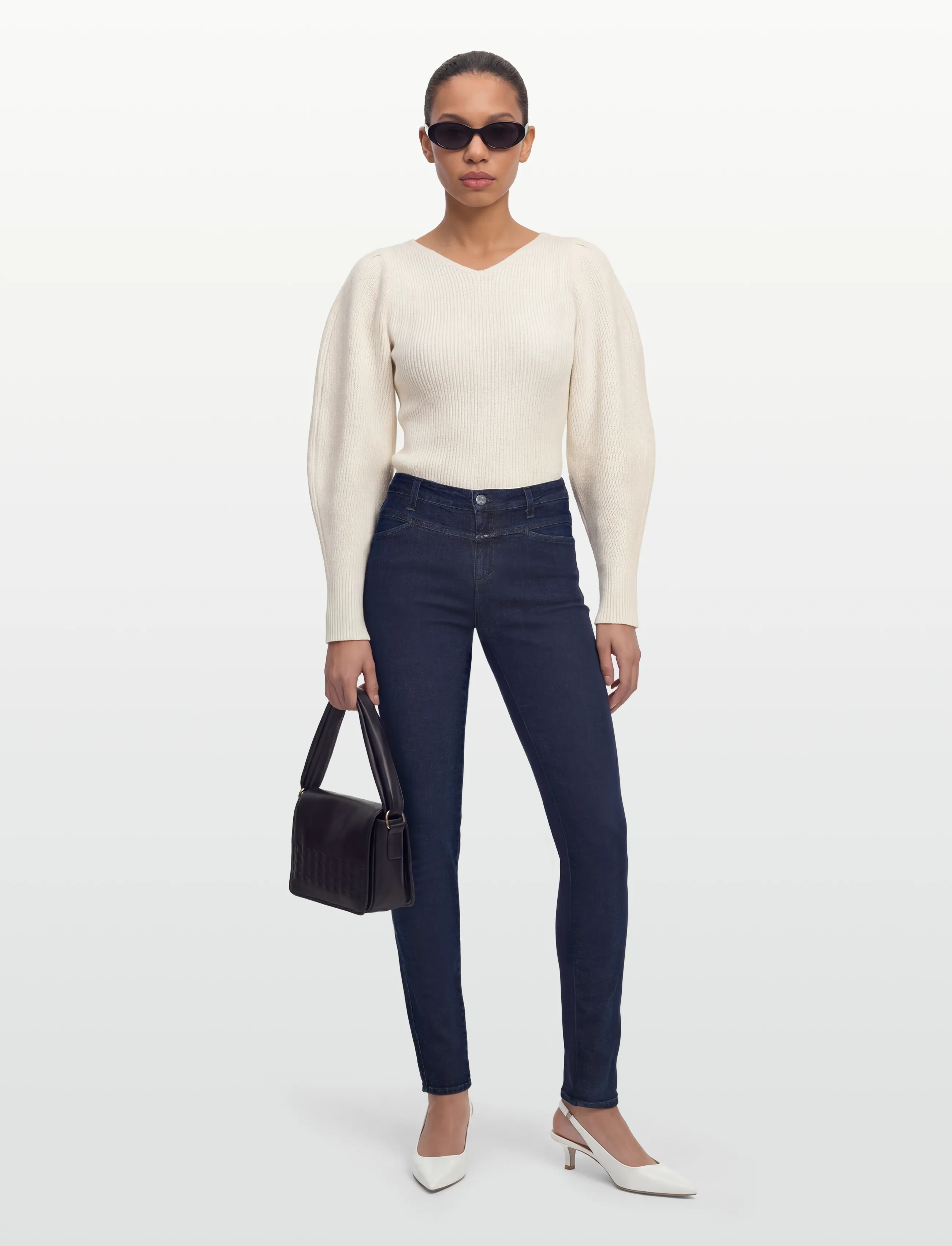 Closed Skinny Pusher Long Jeans, 26, Marineblau - Slim, Frauen