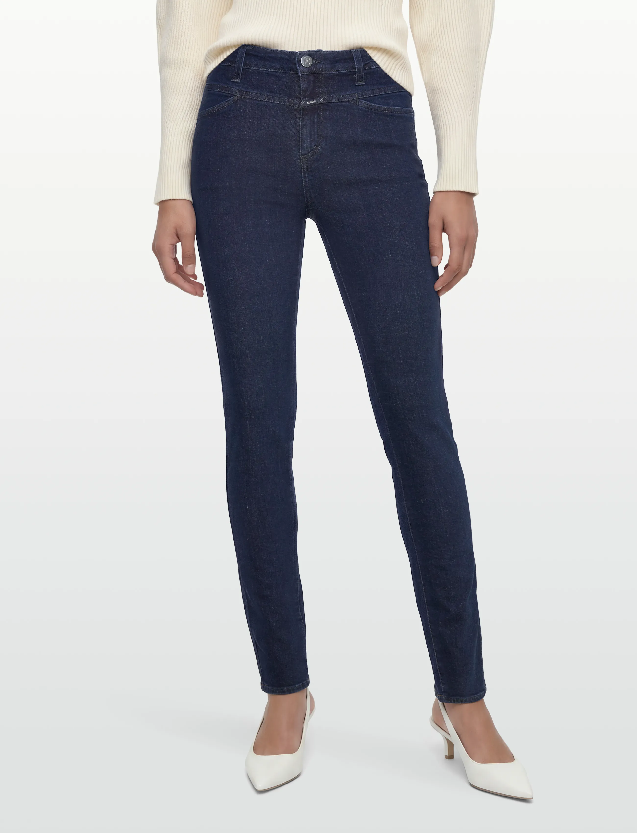 Closed - SKINNY PUSHER LONG JEANS - slim jeans - dark blue - 3