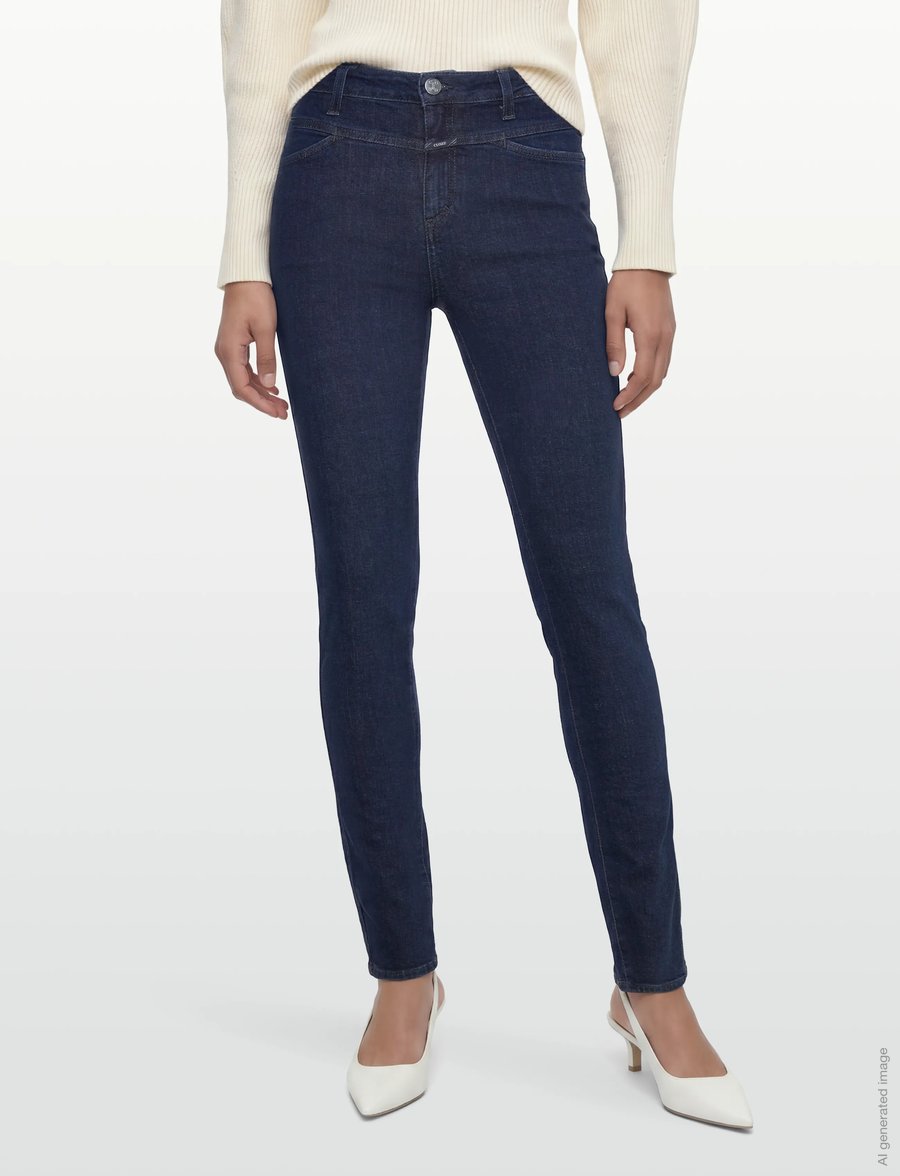Closed - SKINNY PUSHER LONG JEANS - slim jeans - dark blue - 3