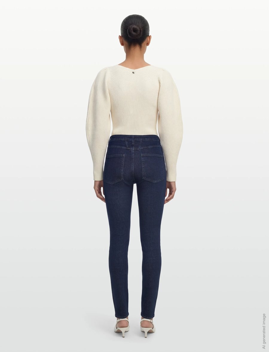 Closed - SKINNY PUSHER LONG JEANS - slim jeans - dark blue - 4