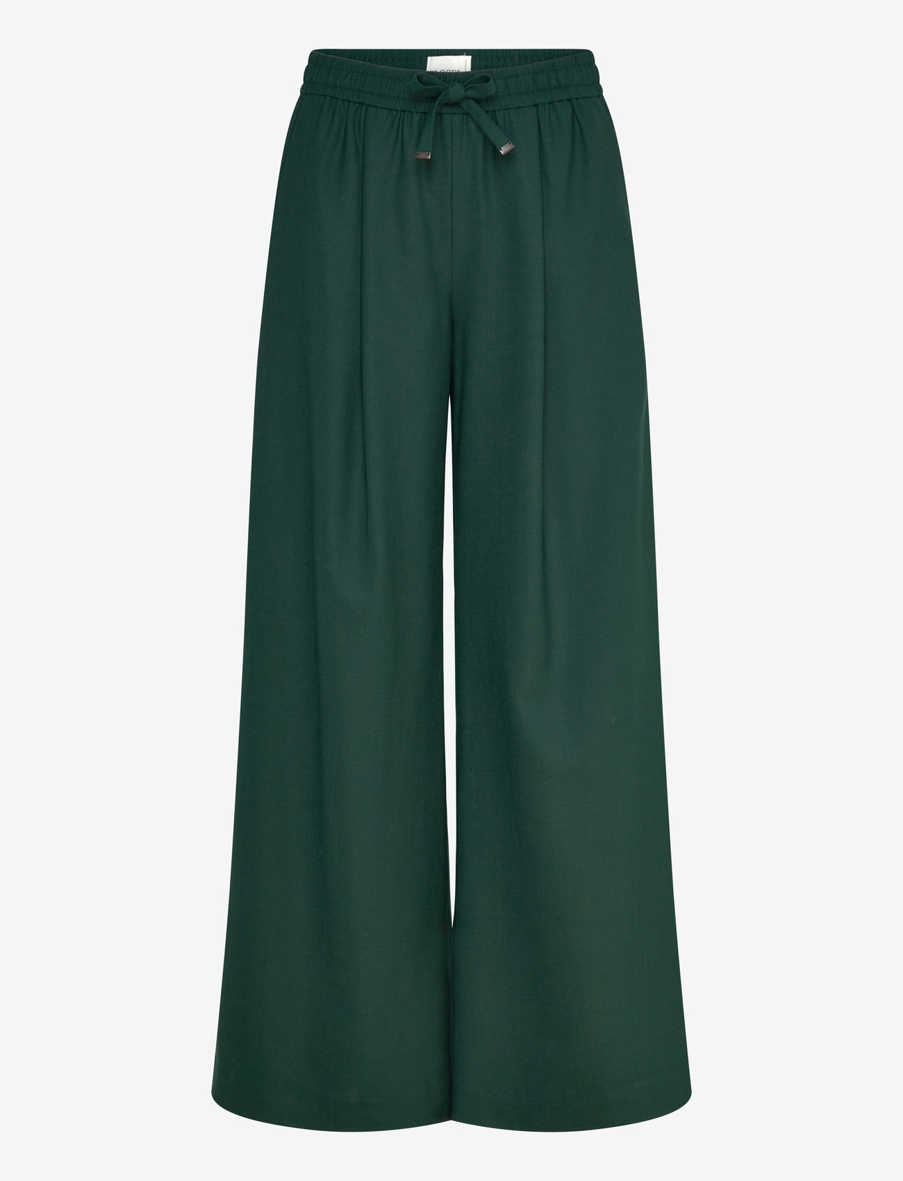Closed - FARIS PANTS - hosen mit weitem bein - fern green - 0