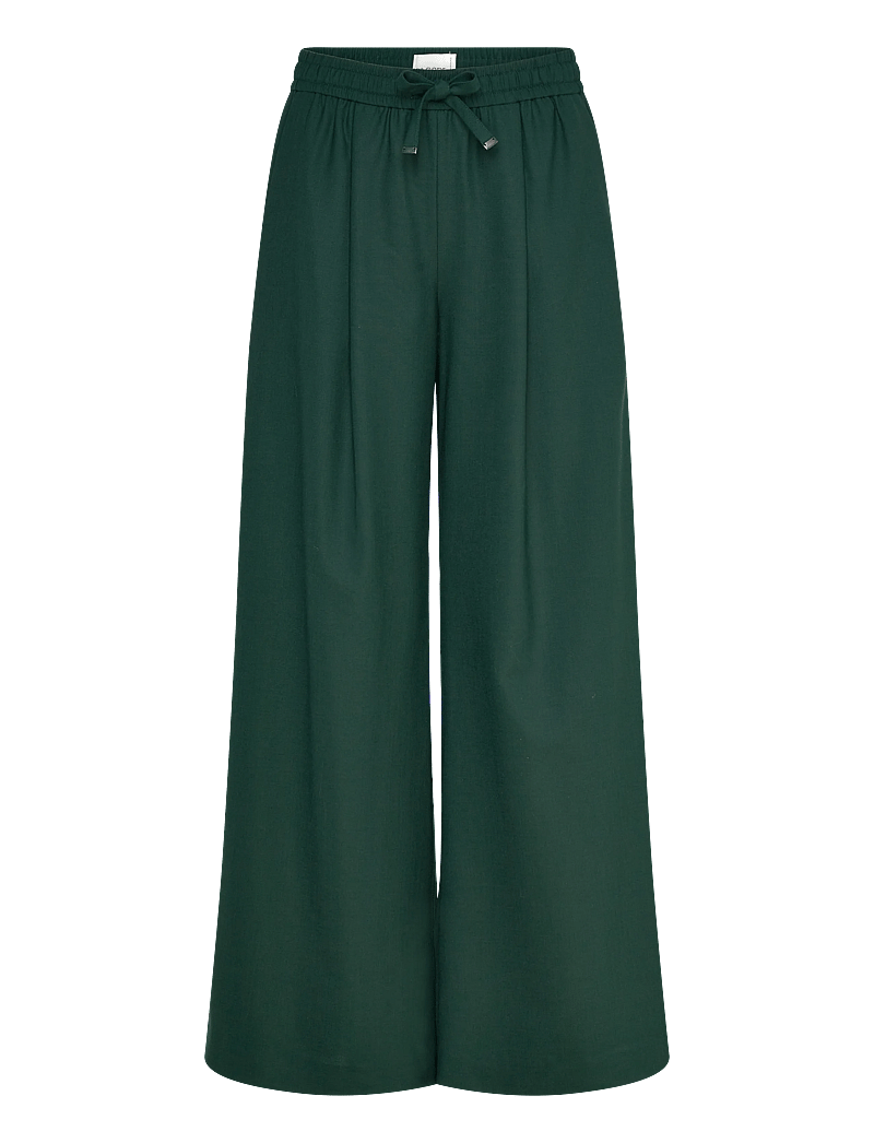 Closed - FARIS PANTS - hosen mit weitem bein - fern green - 0