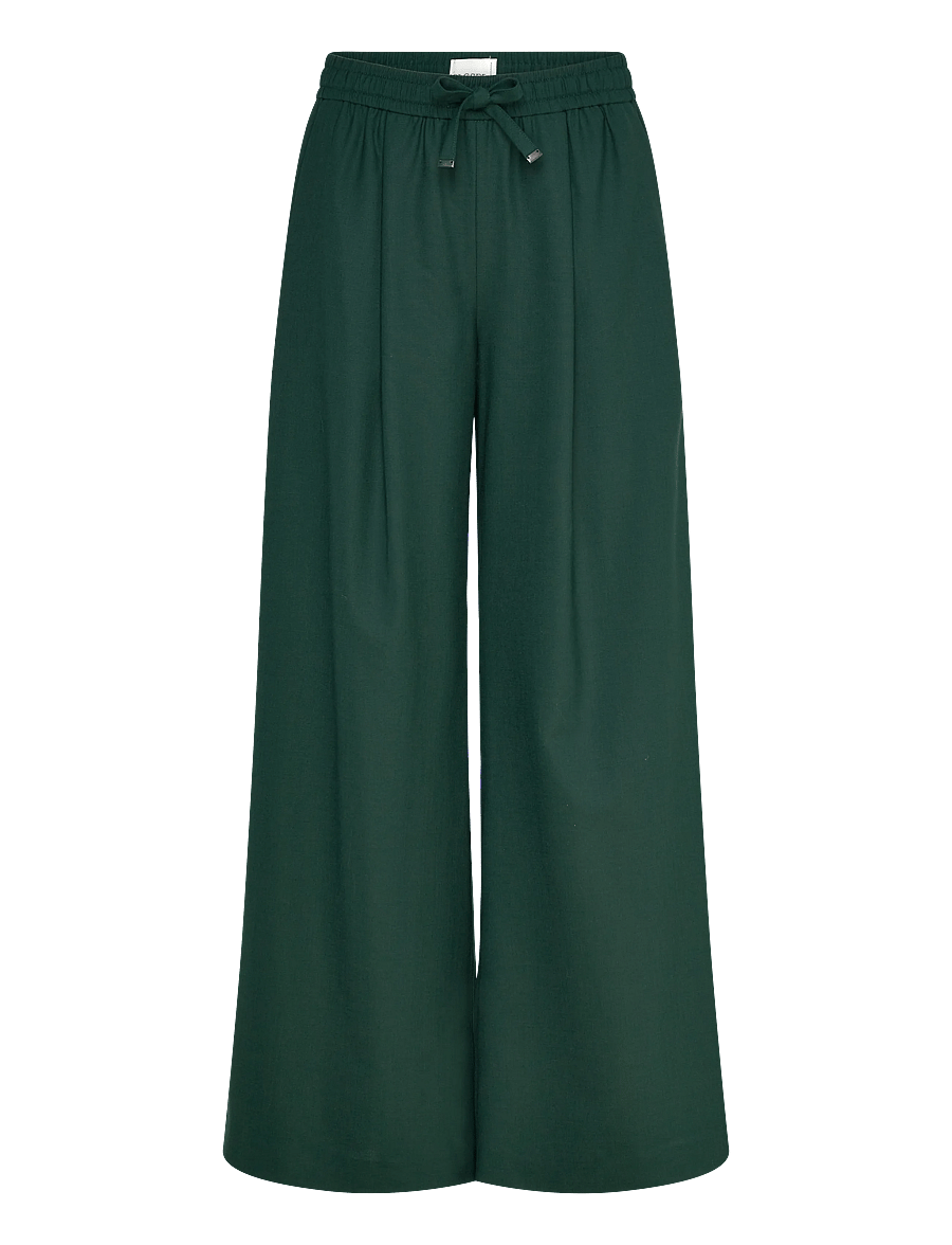Closed - FARIS PANTS - bikses ar platām starām - fern green - 0