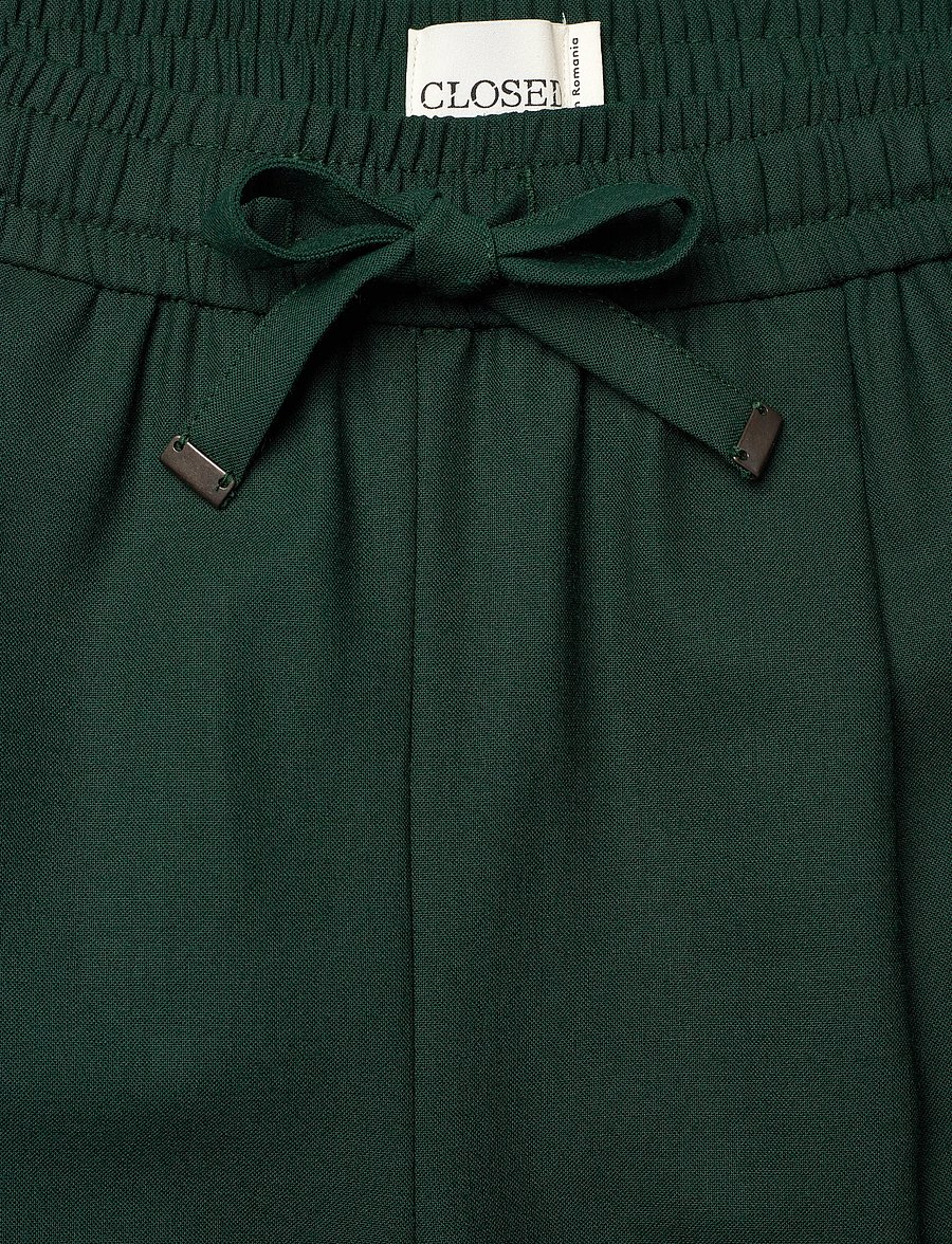 Closed - FARIS PANTS - bikses ar platām starām - fern green - 3