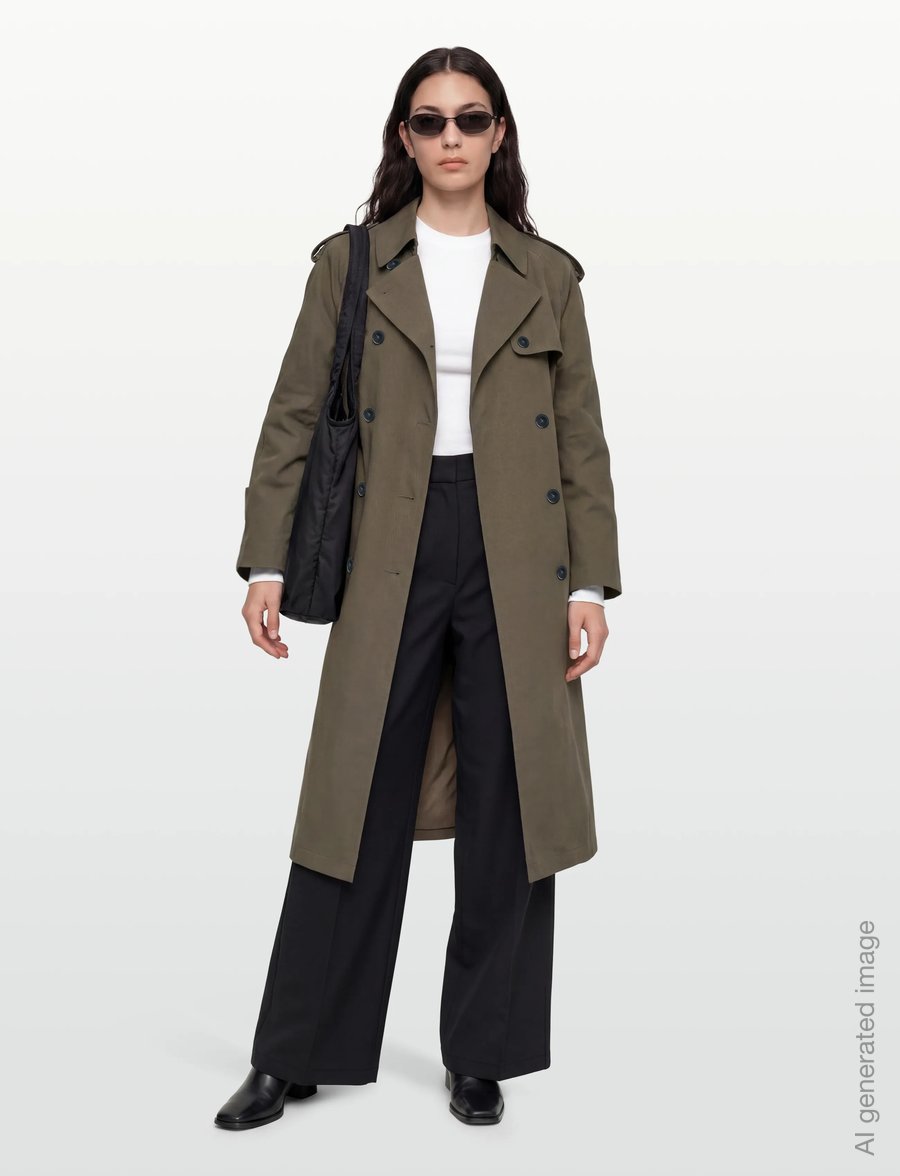 Closed - TRENCH COAT JACKETS & COATS - trench coats - army green - 0