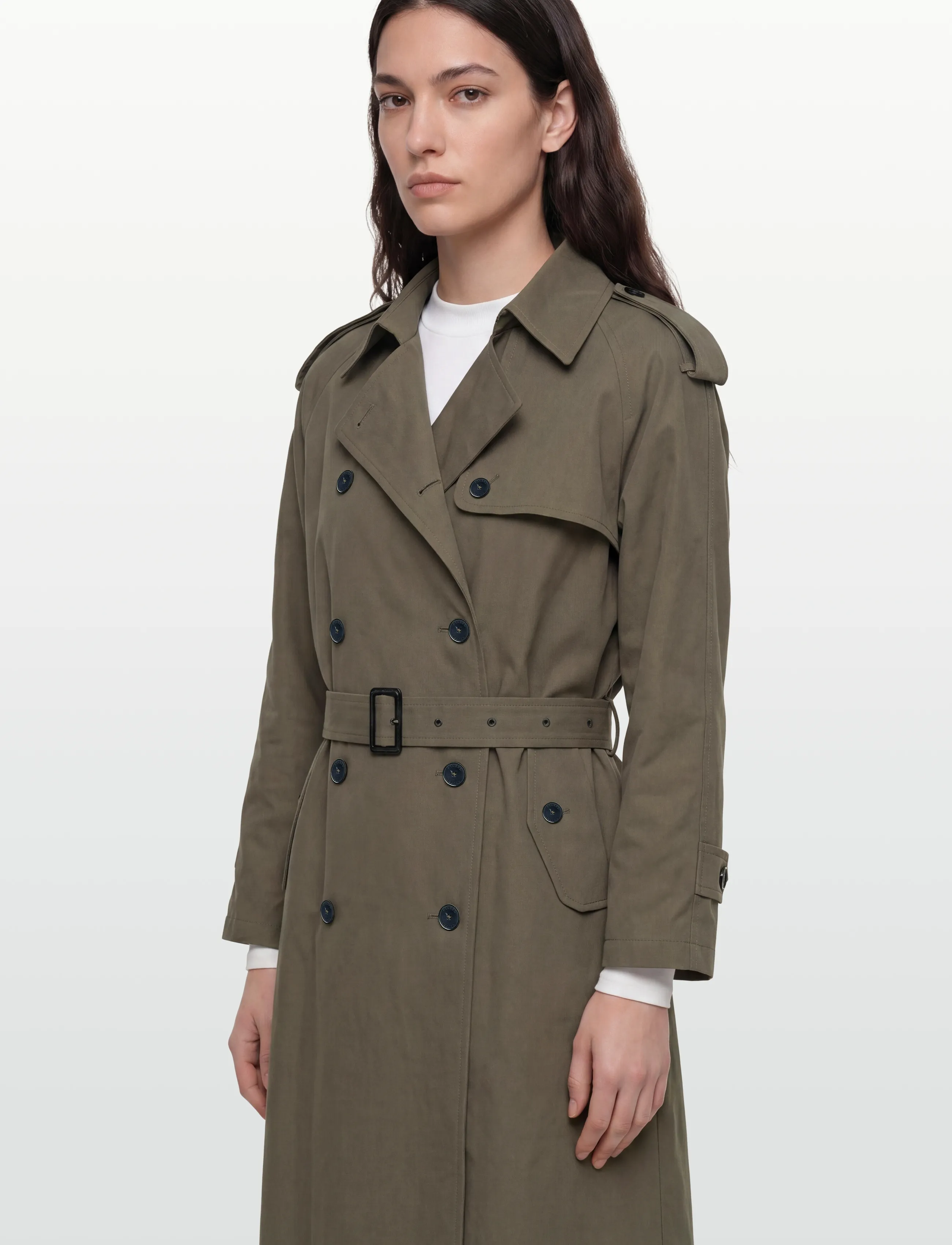 Closed - TRENCH COAT JACKETS & COATS - odzież wierzchnia - army green - 3